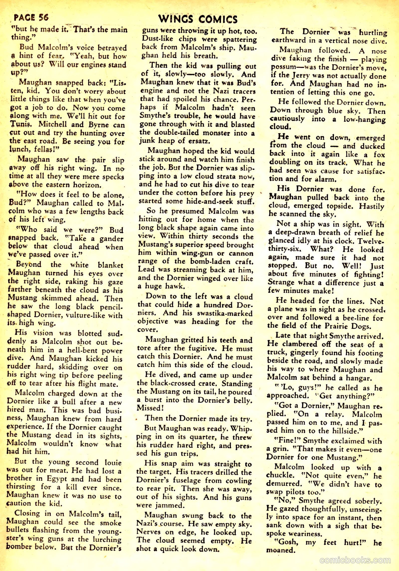 Wings Comics #32 — page 58 of 68