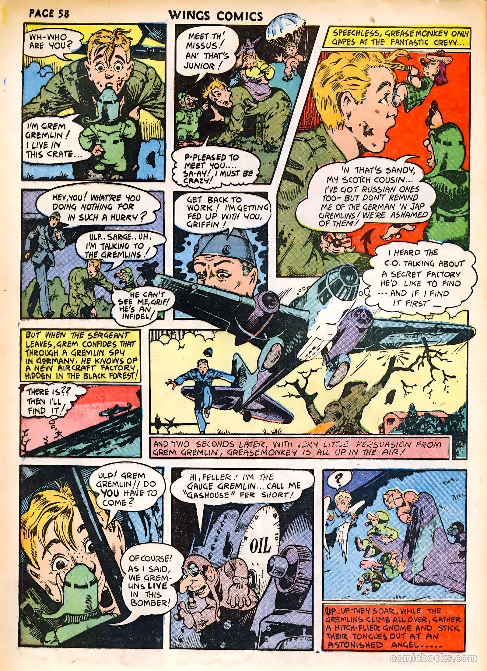 Wings Comics #32 — page 60 of 68