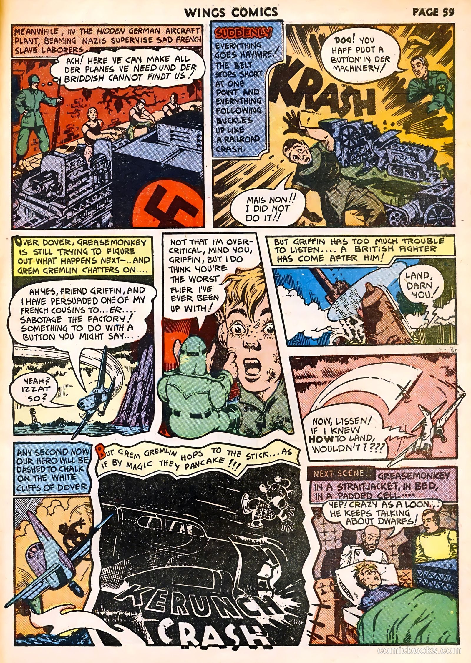 Wings Comics #32 — page 61 of 68