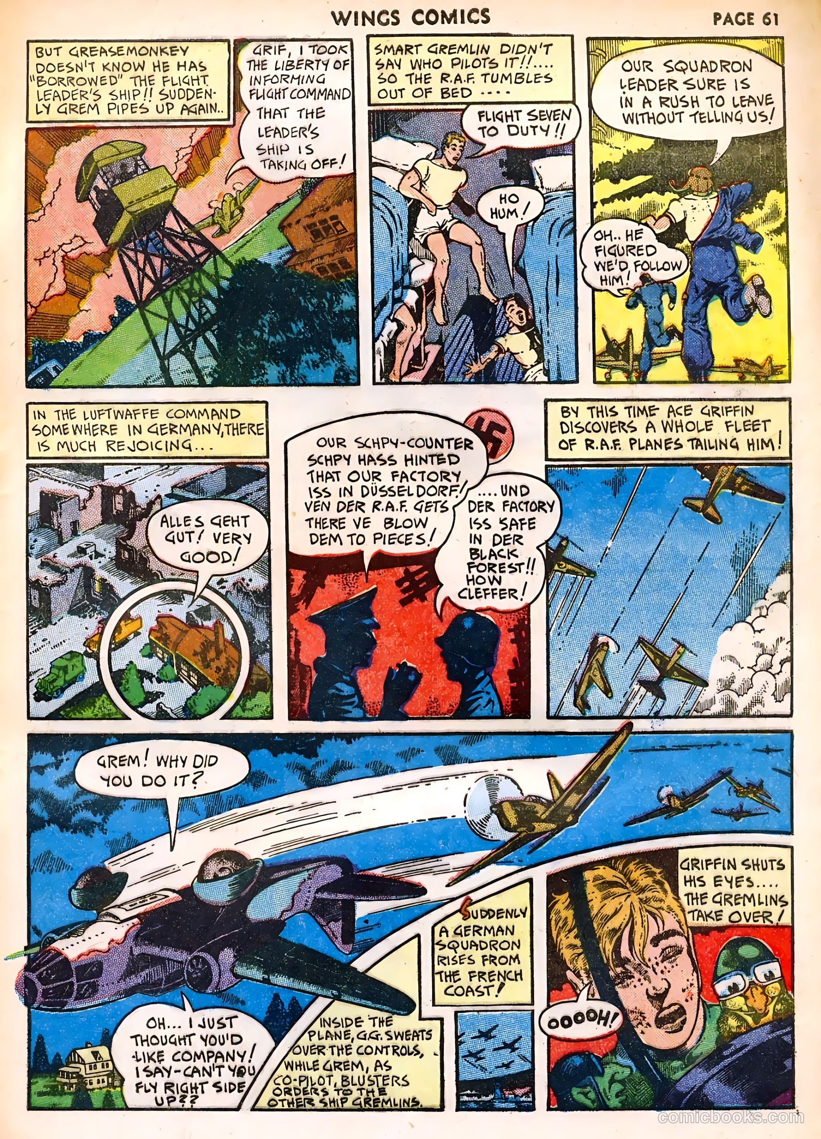 Wings Comics #32 — page 63 of 68