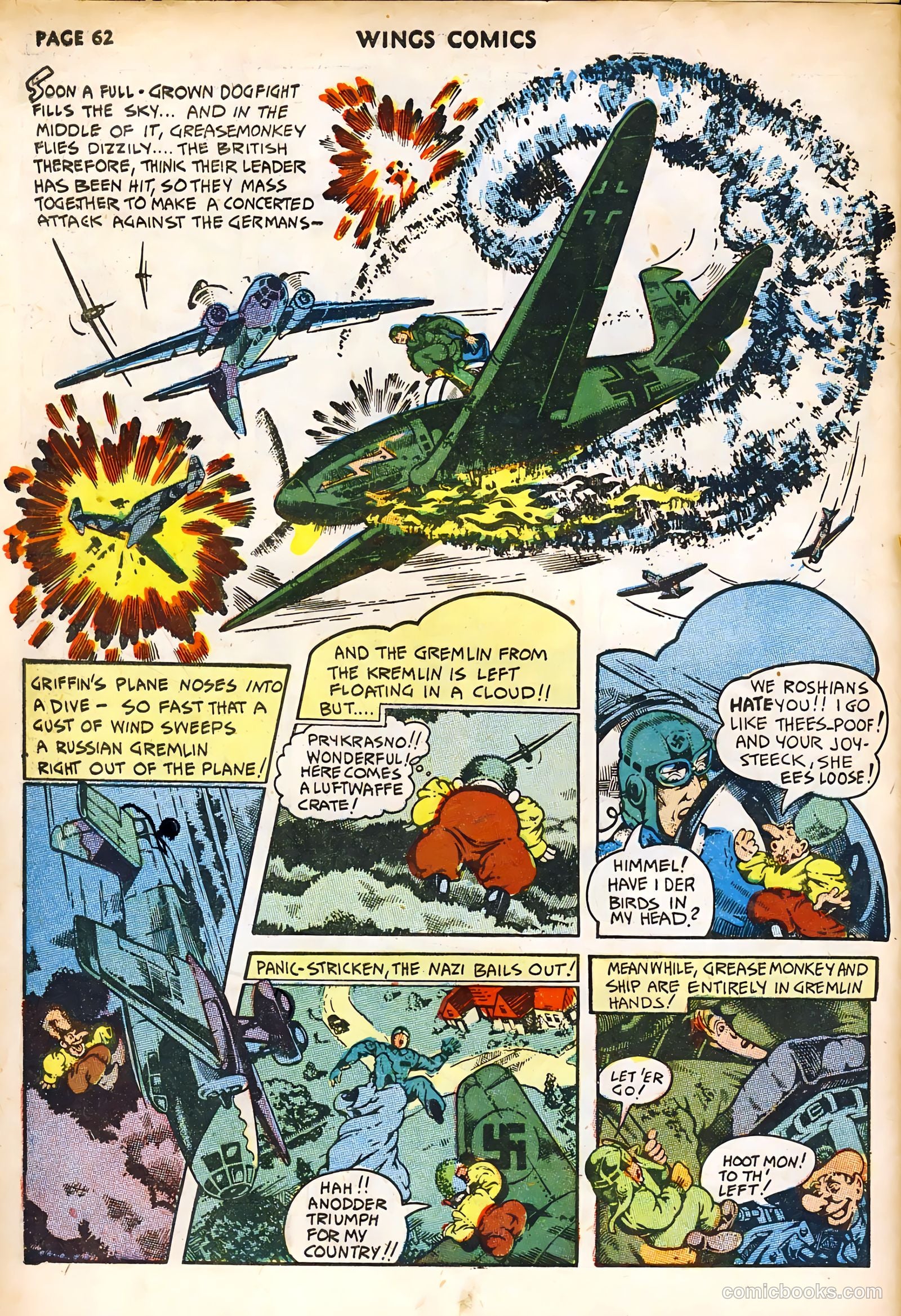 Wings Comics #32 — page 64 of 68