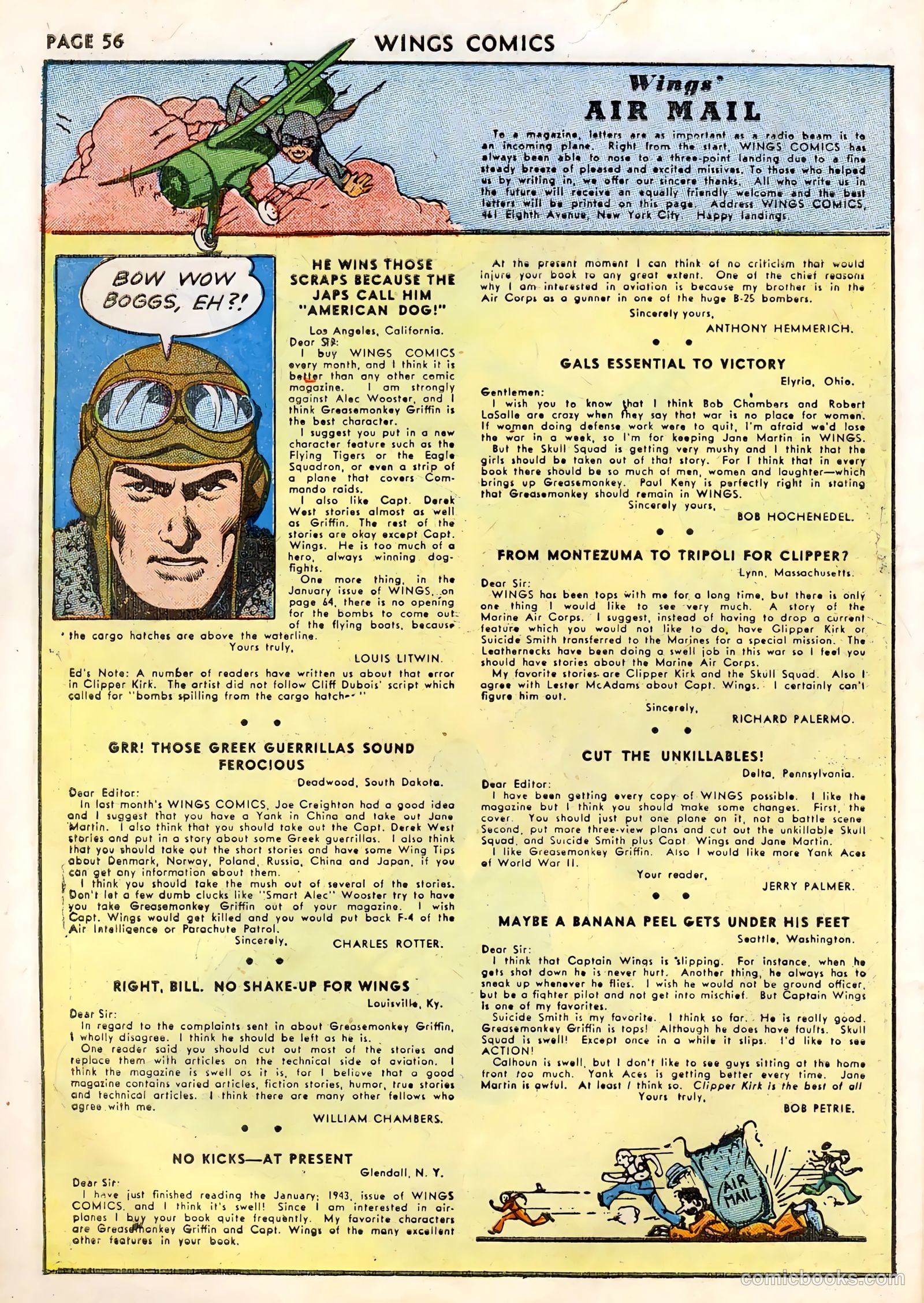 Wings Comics #33 — page 58 of 68