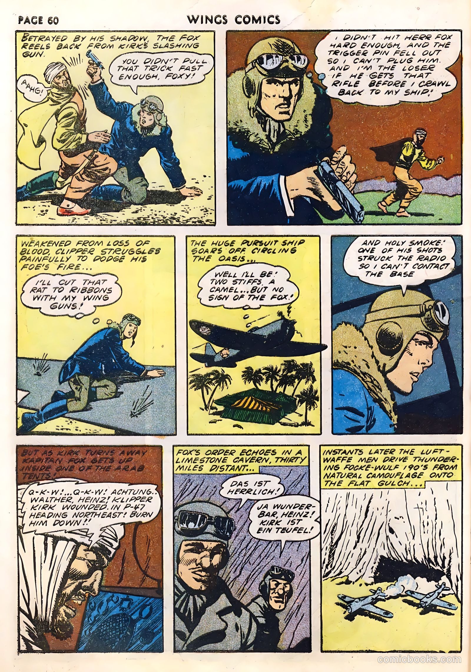 Wings Comics #33 — page 62 of 68