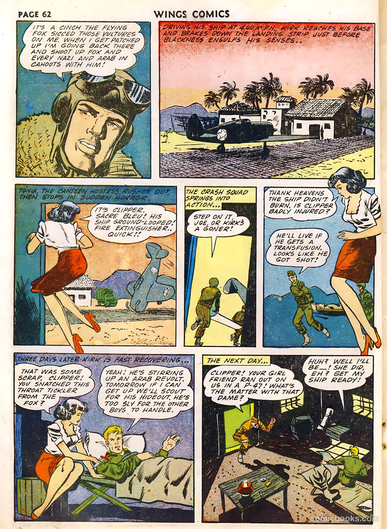 Wings Comics #33 — page 64 of 68