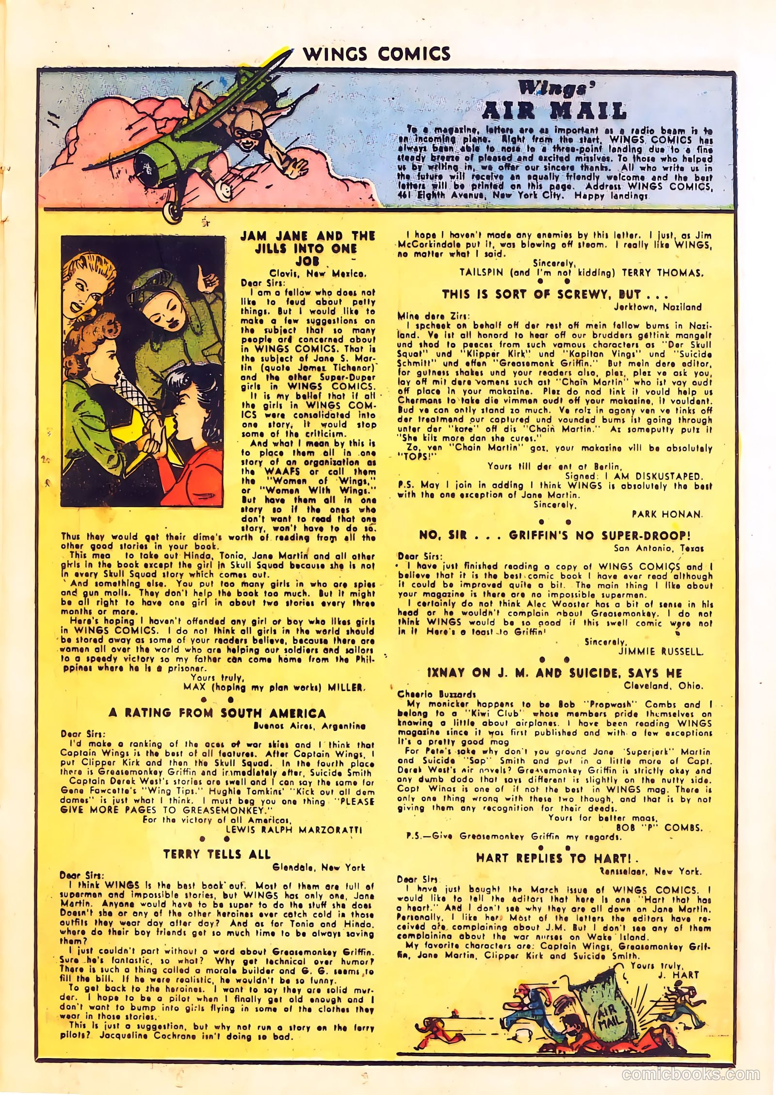 Wings Comics #34 — page 33 of 59