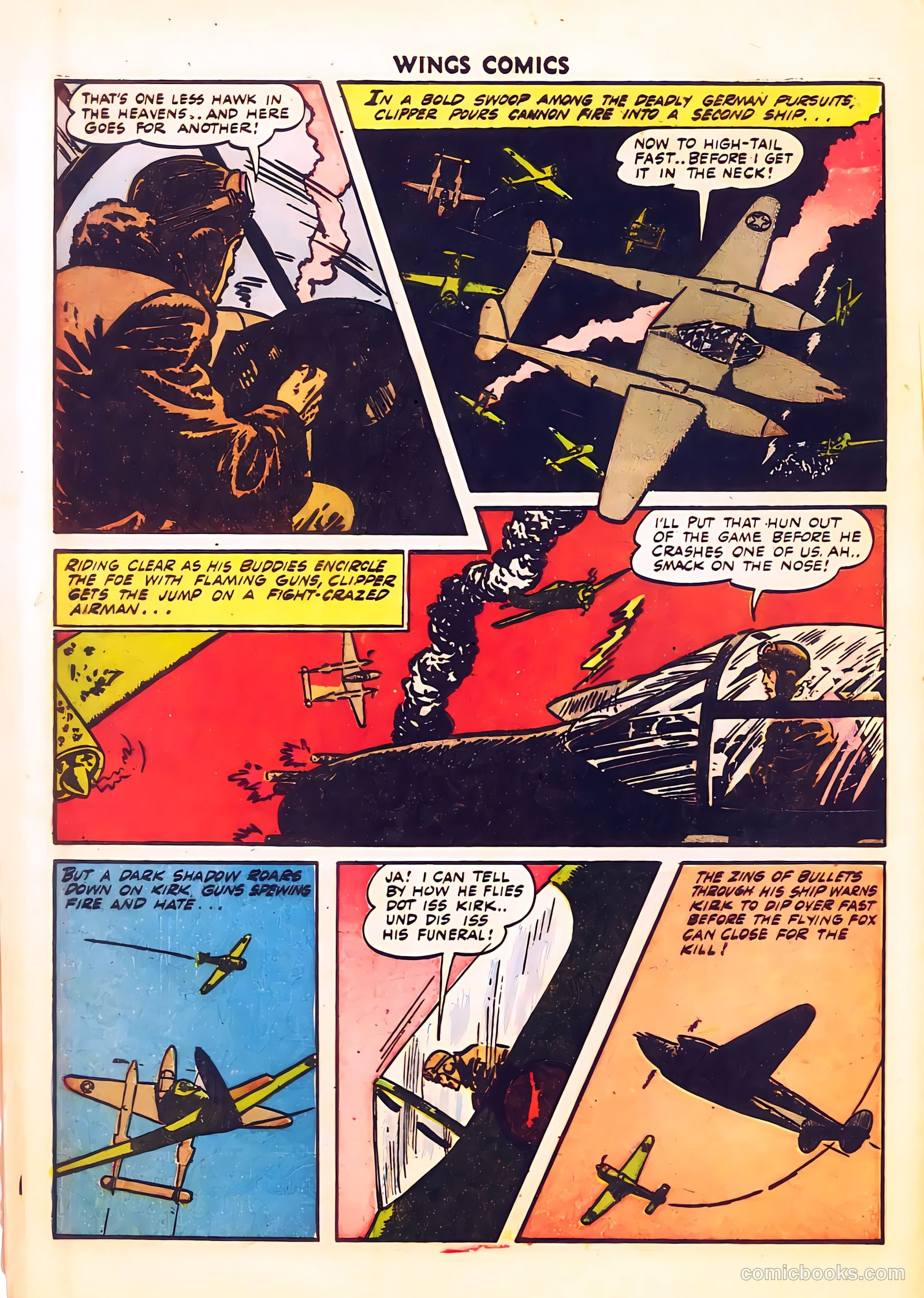 Wings Comics #34 — page 55 of 59