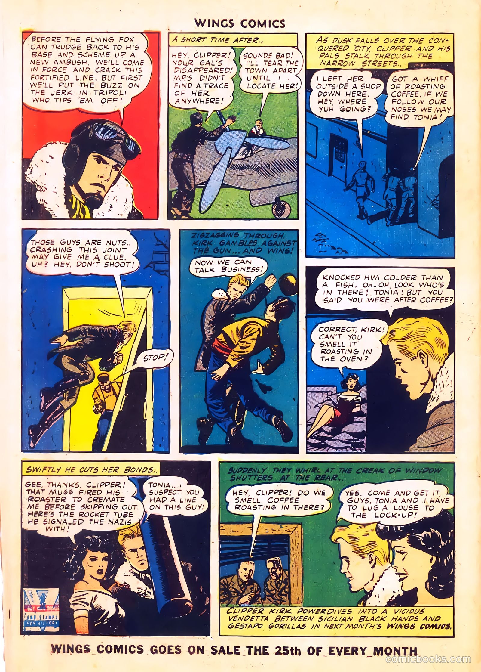 Wings Comics #34 — page 57 of 59