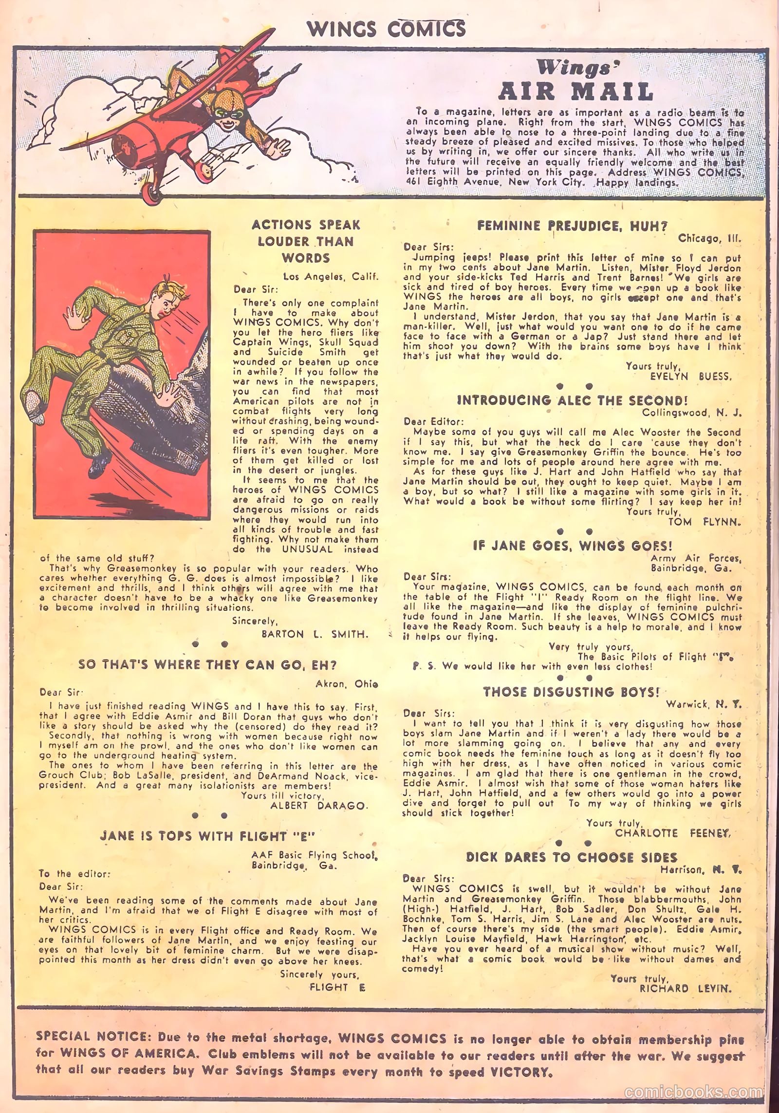 Wings Comics #35 — page 49 of 60