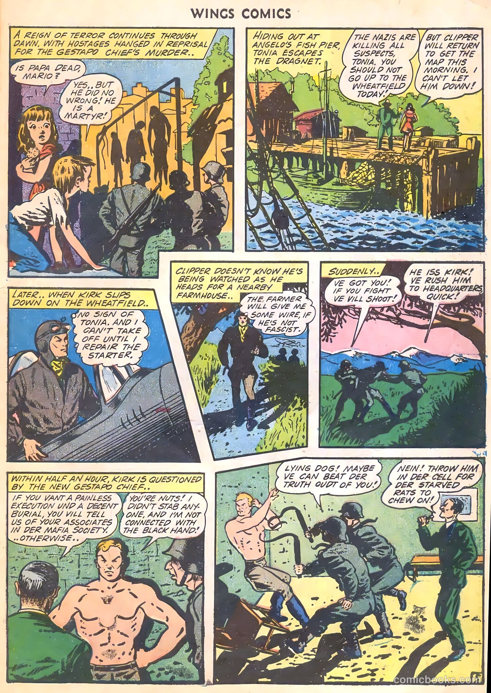 Wings Comics #35 — page 55 of 60