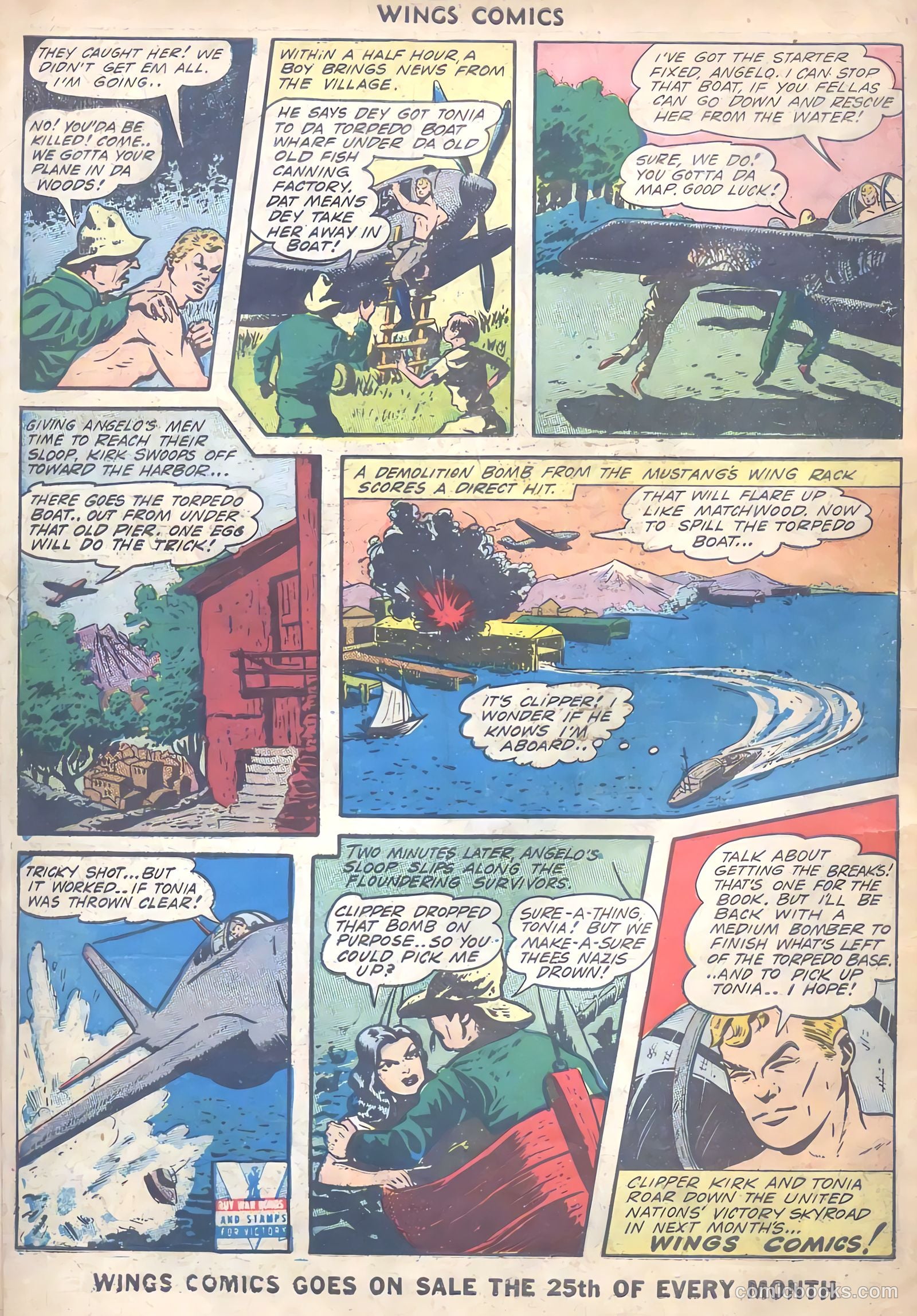 Wings Comics #35 — page 58 of 60