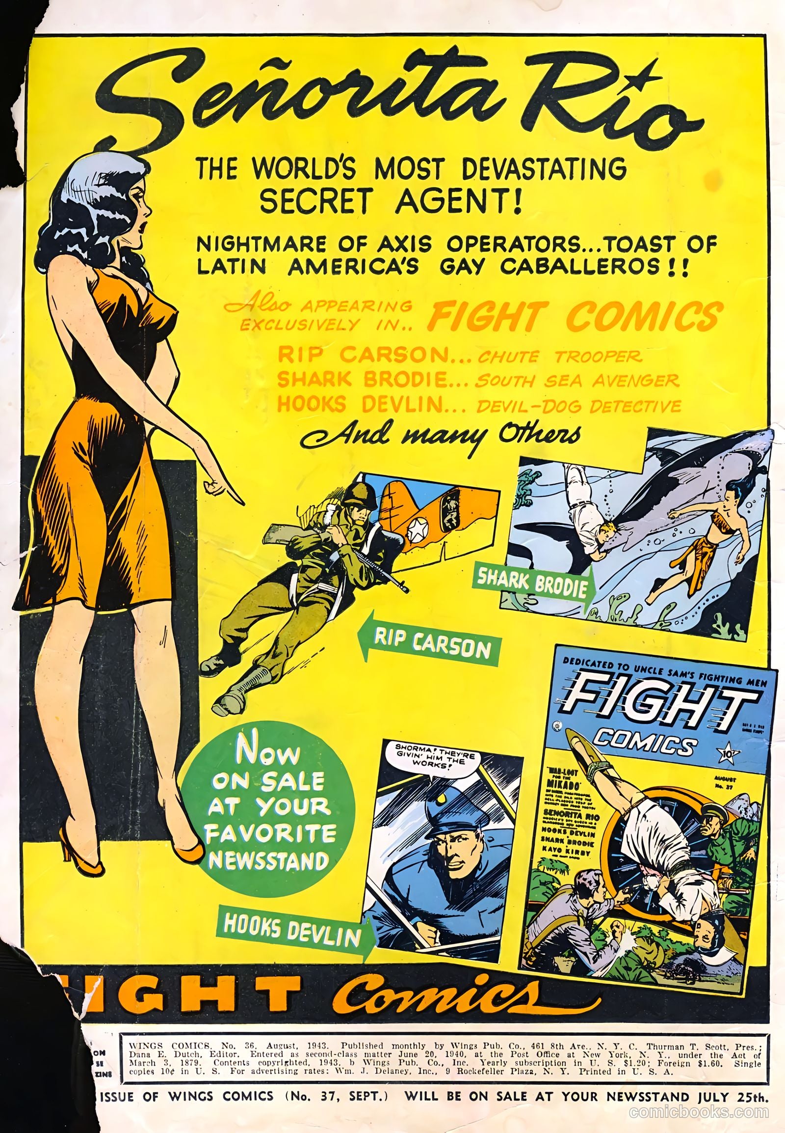 Wings Comics #36 — page 2 of 61