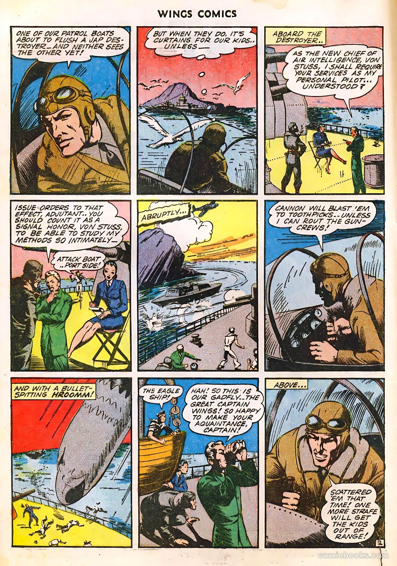 Wings Comics #36 — page 4 of 61