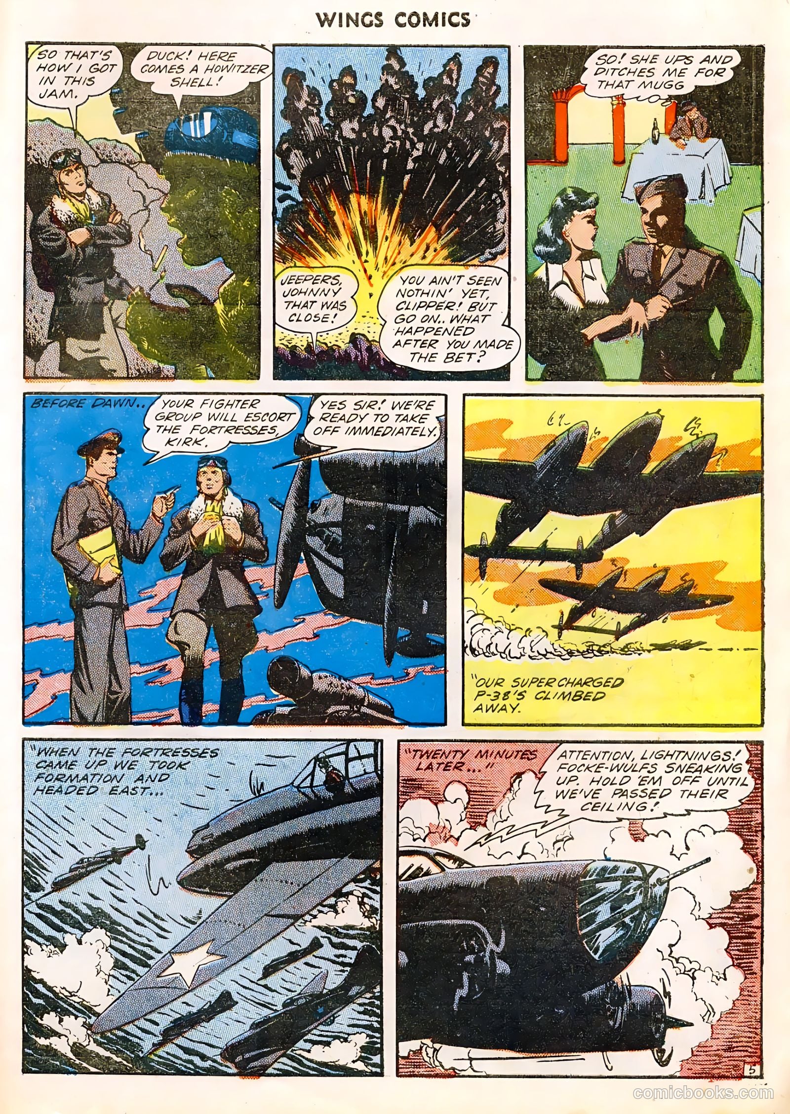 Wings Comics #36 — page 56 of 61
