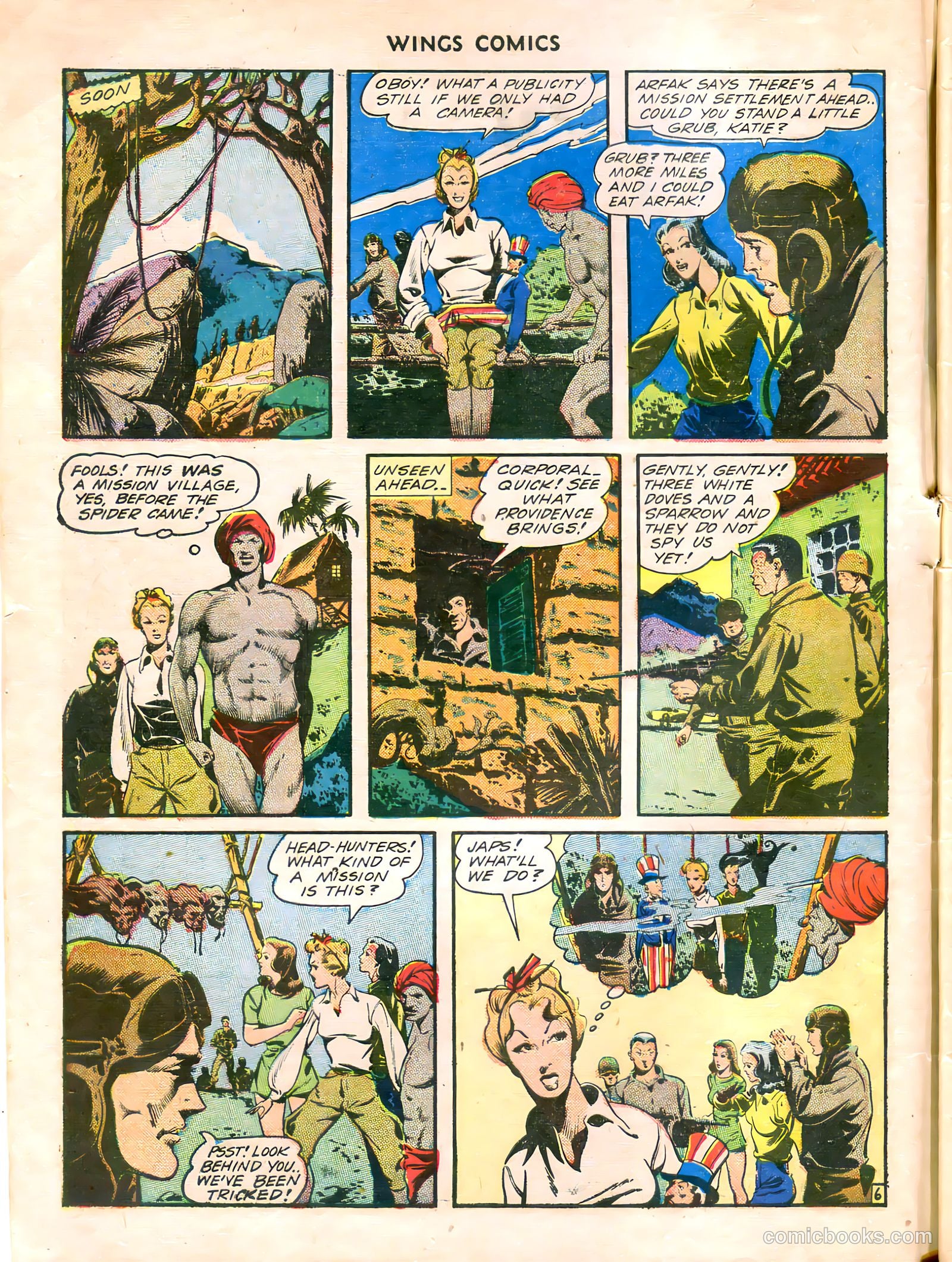 Wings Comics #38 — page 8 of 60