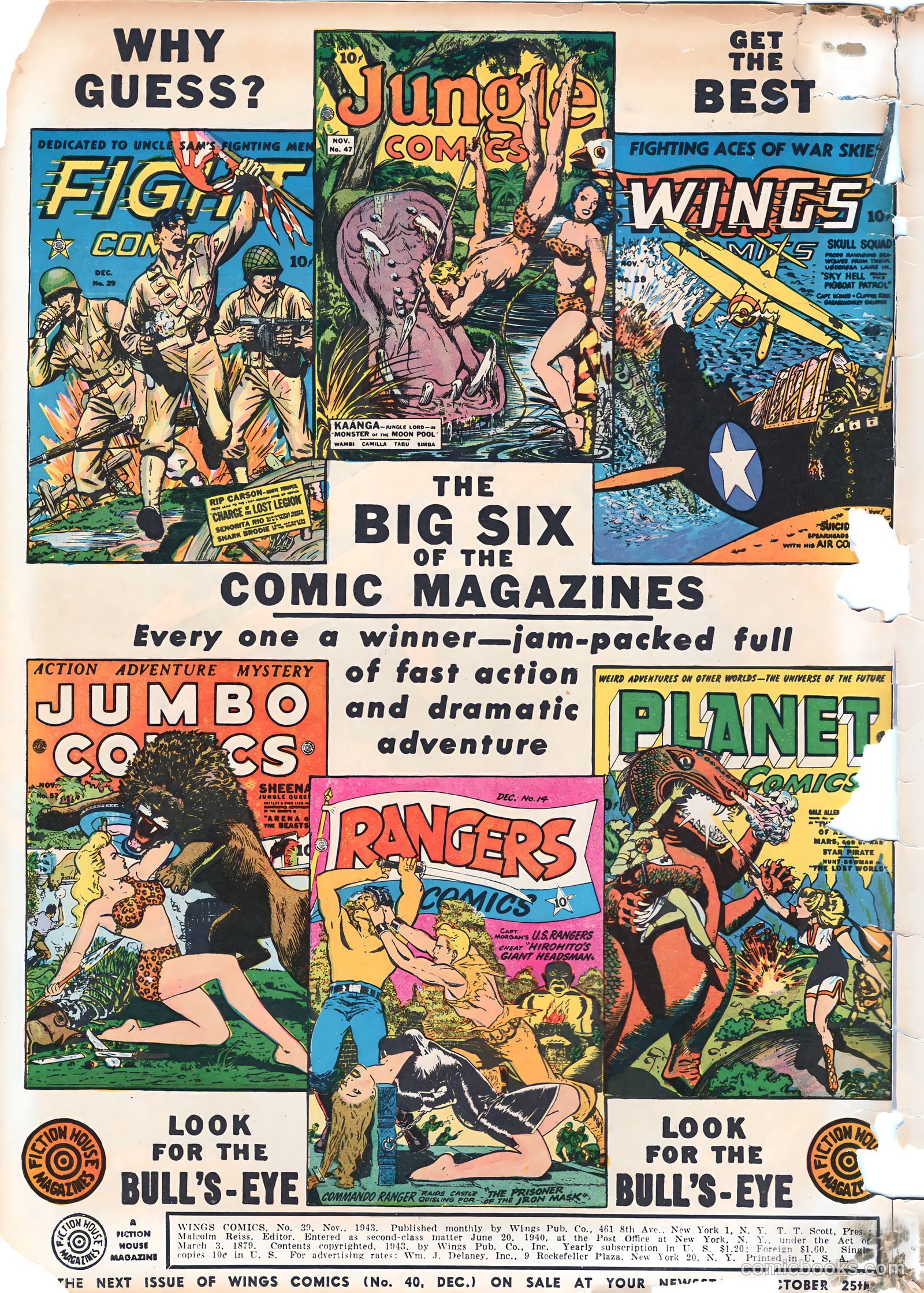Wings Comics #39 — page 2 of 60