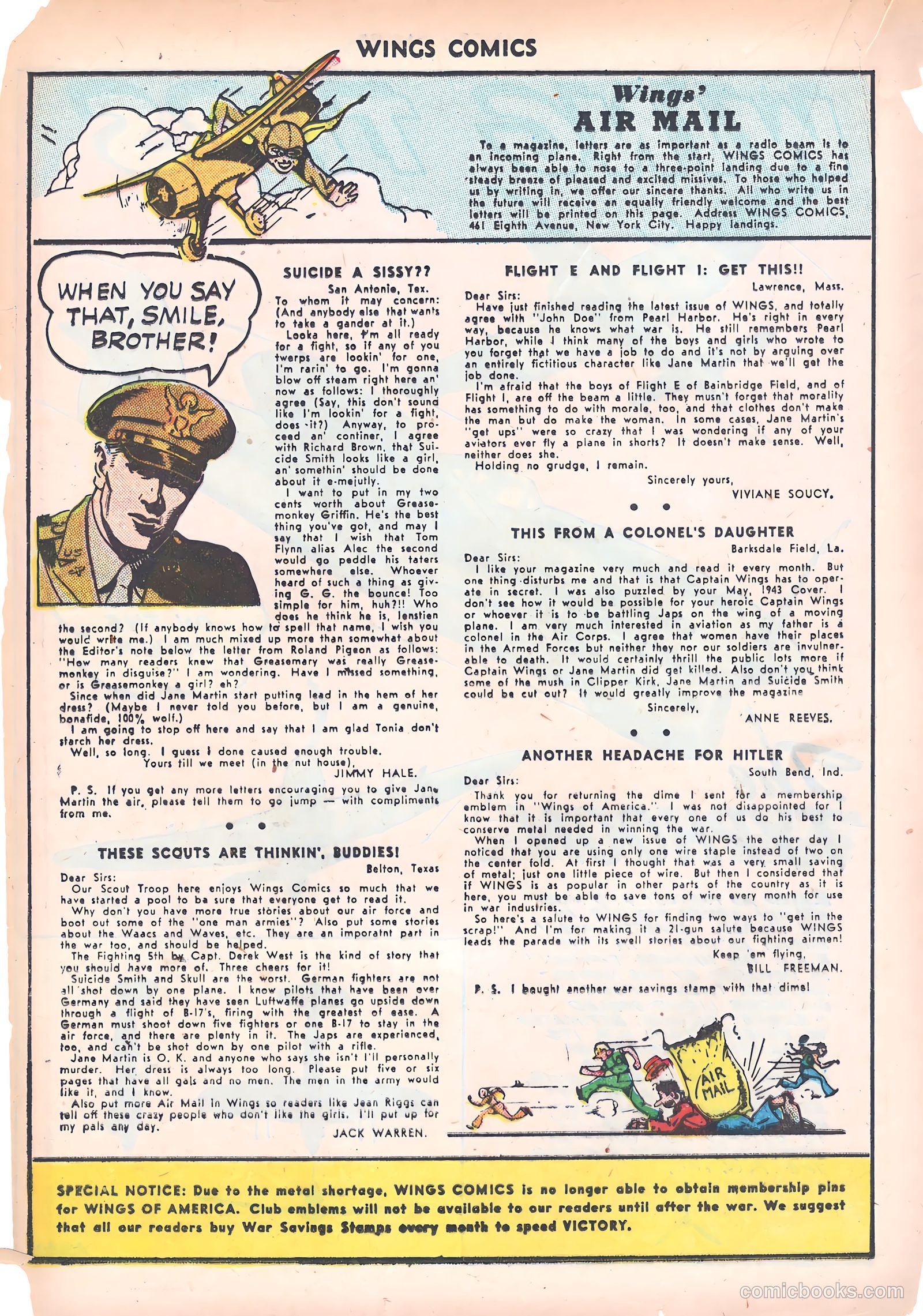 Wings Comics #39 — page 36 of 60