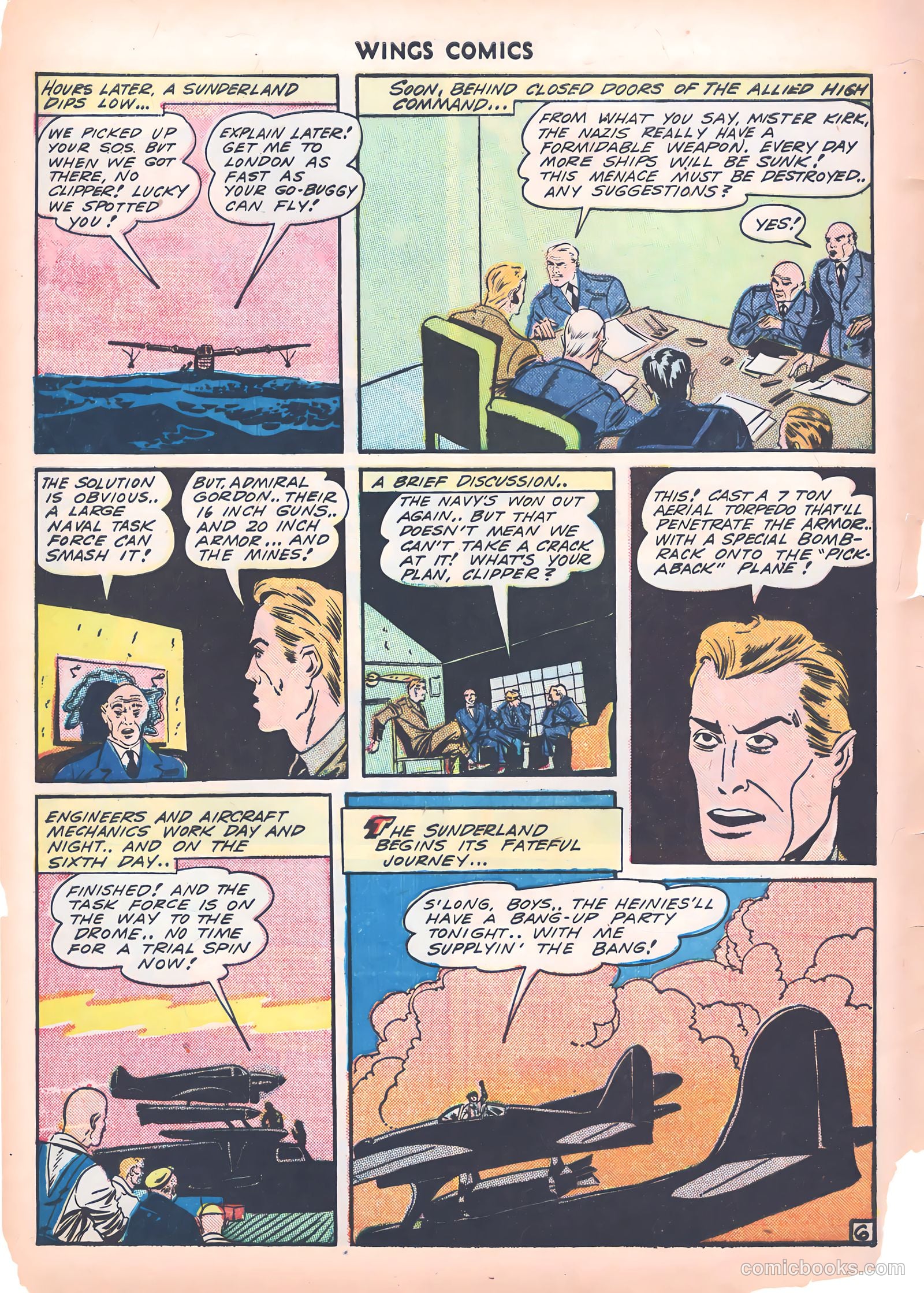 Wings Comics #39 — page 56 of 60