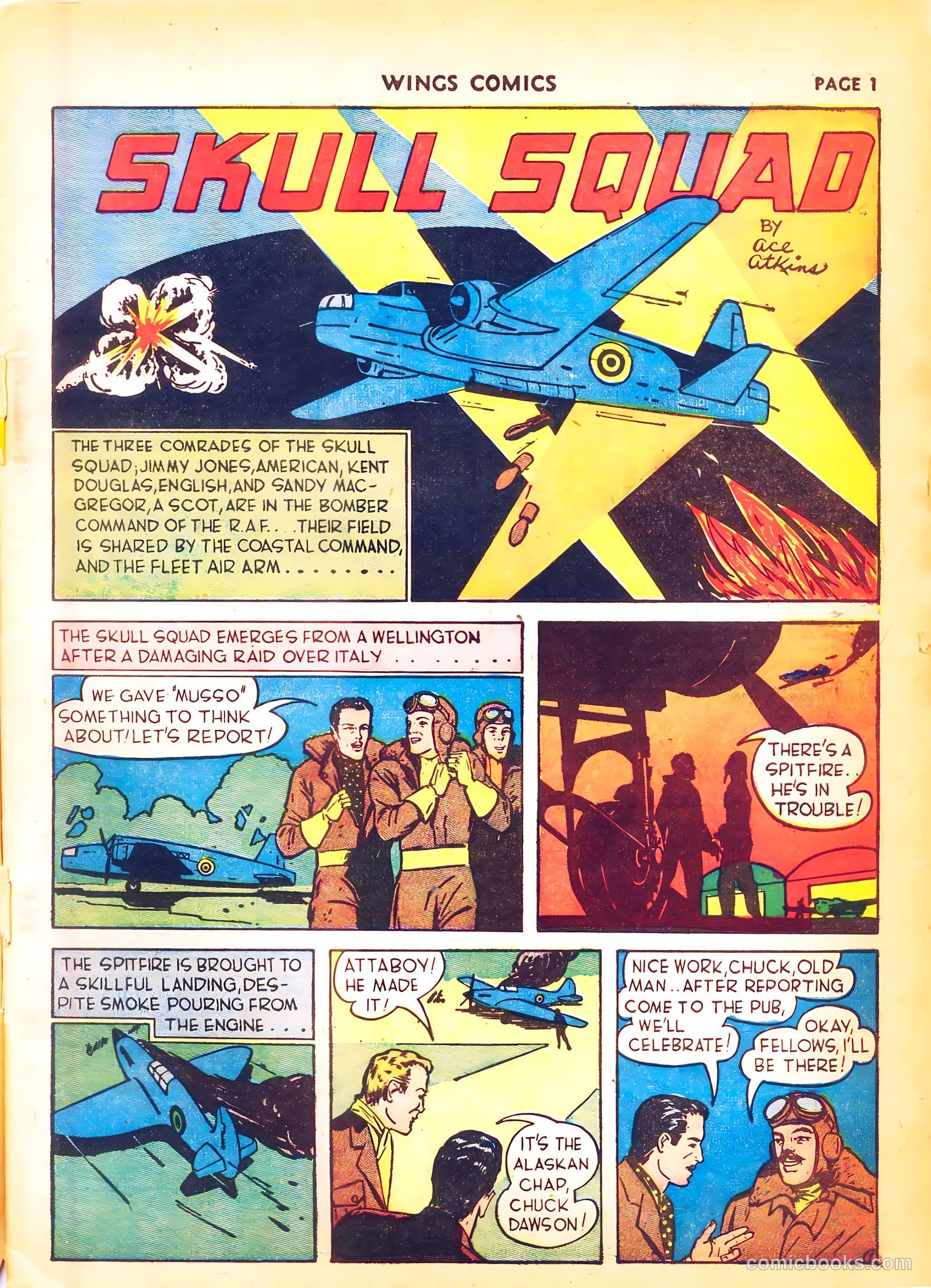 Wings Comics #4 — page 3 of 68