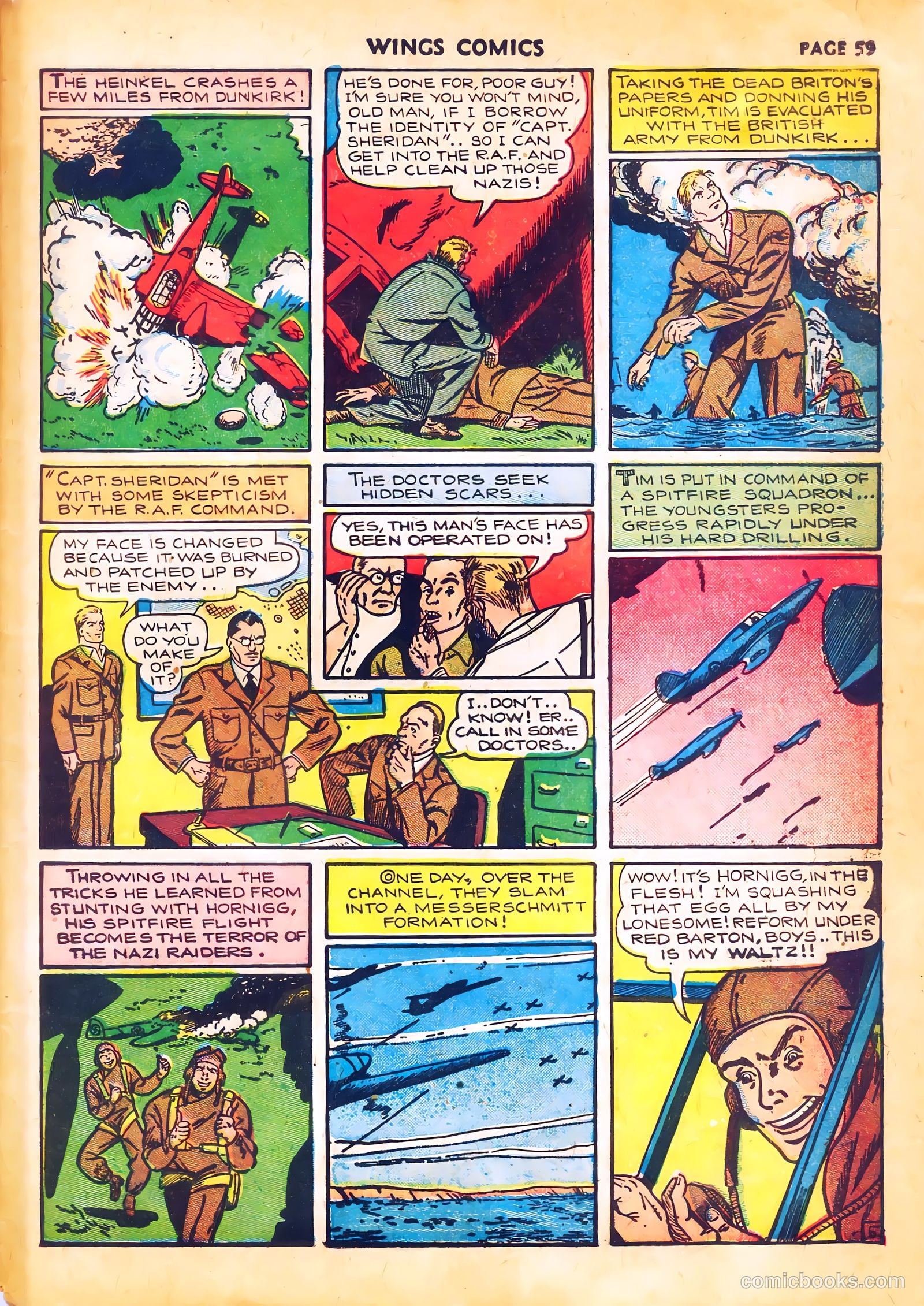 Wings Comics #4 — page 61 of 68