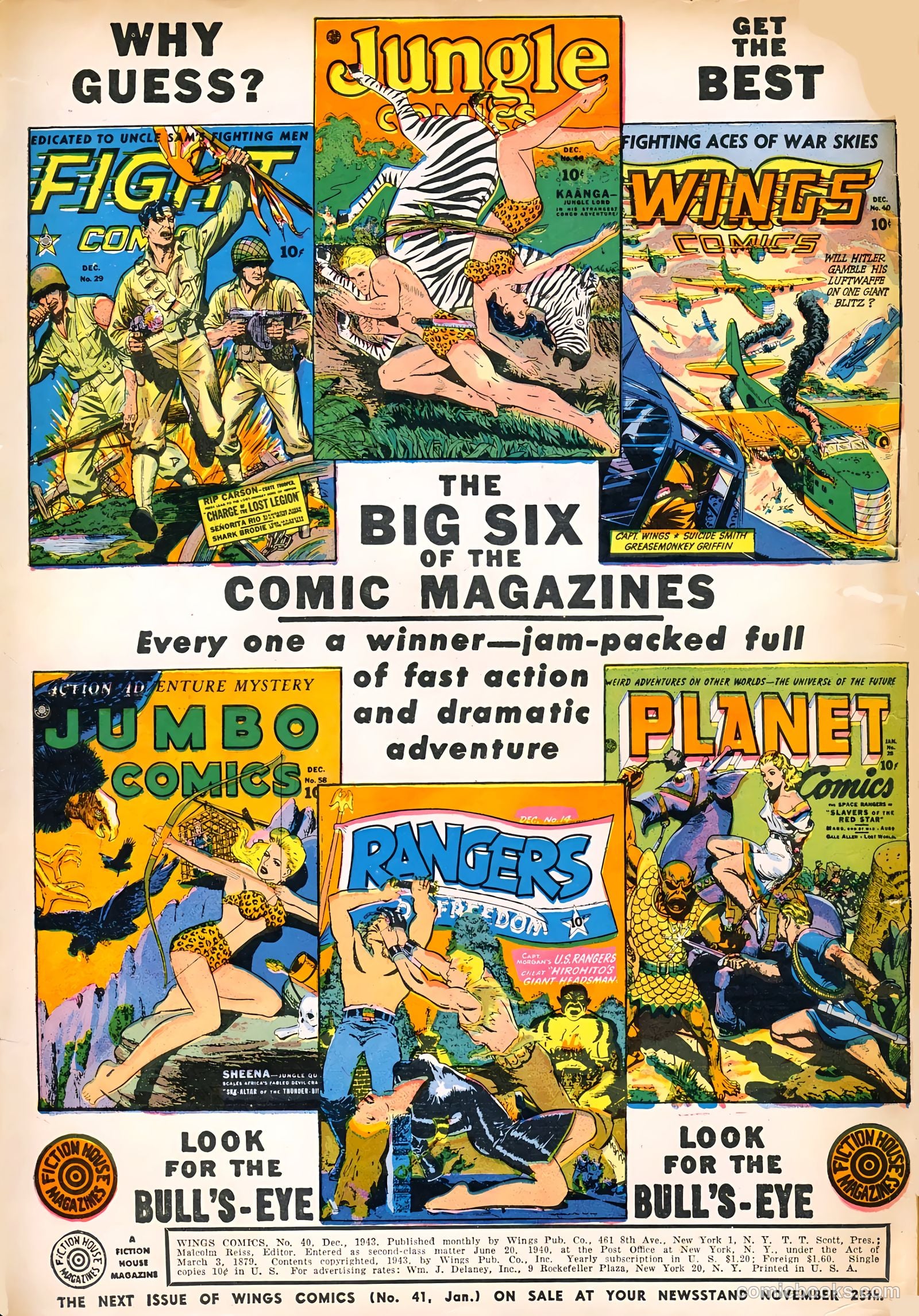 Wings Comics #40 — page 2 of 60