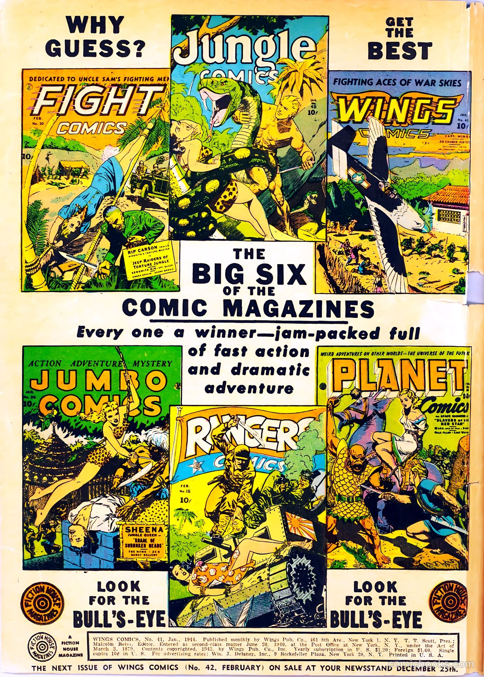 Wings Comics #41 — page 2 of 60