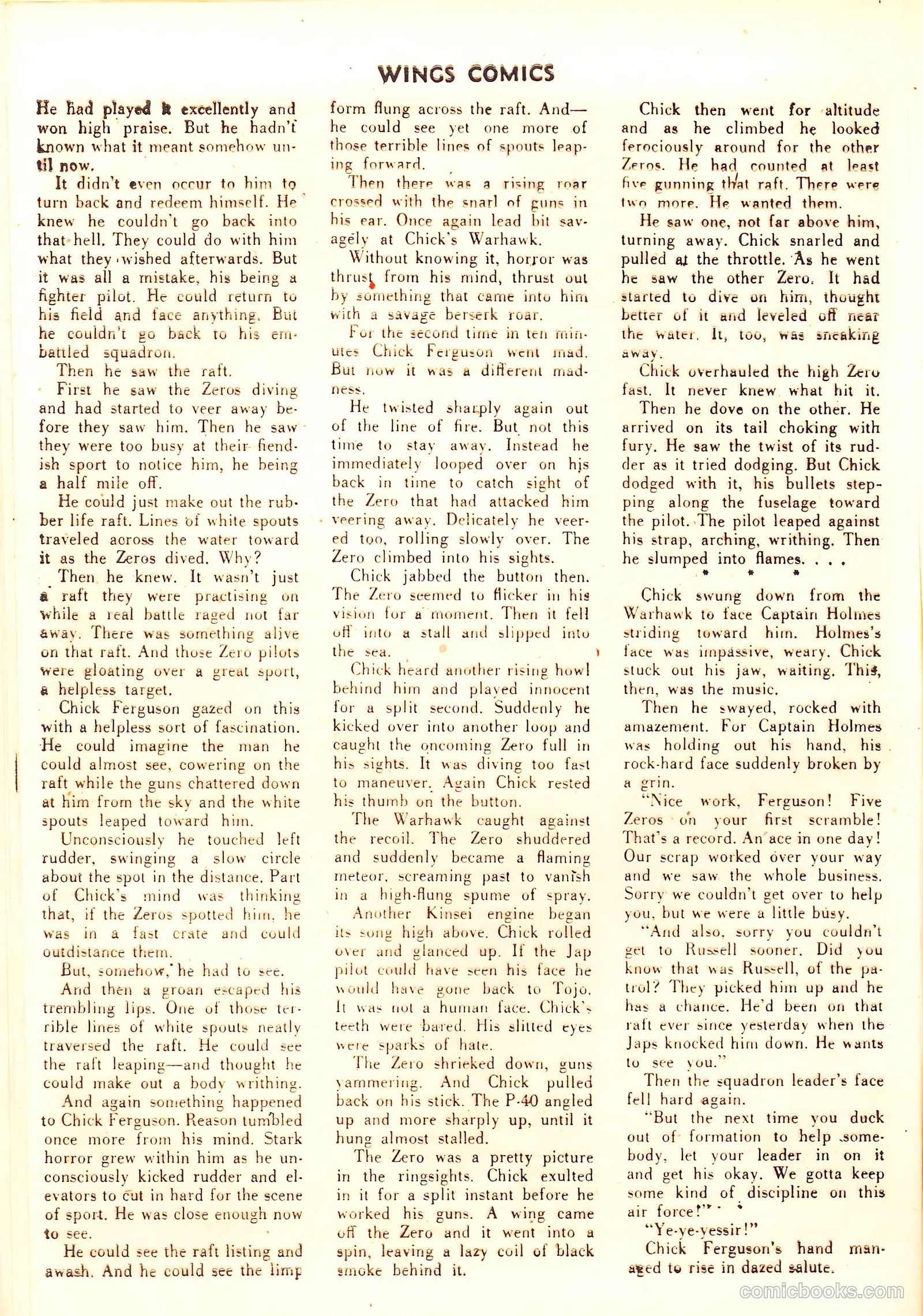 Wings Comics #41 — page 50 of 60