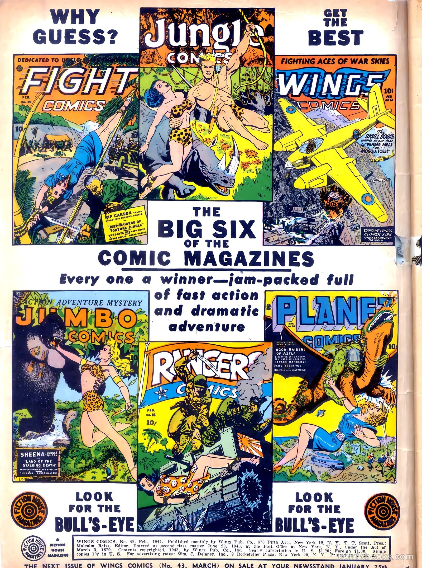 Wings Comics #42 — page 2 of 60
