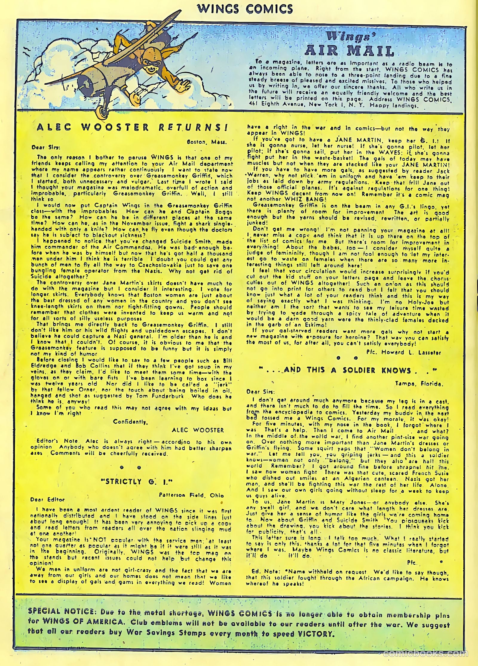 Wings Comics #42 — page 34 of 60