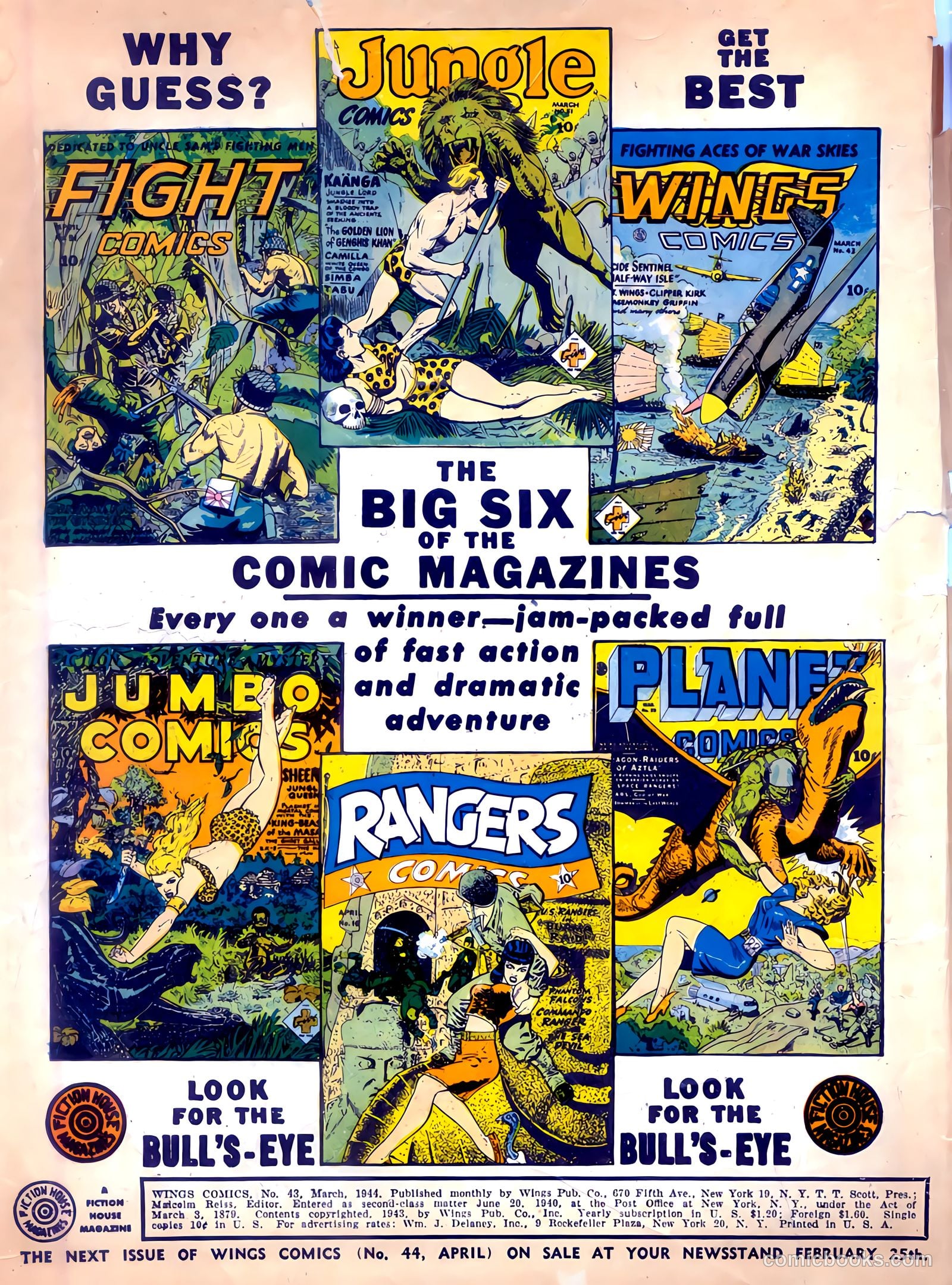 Wings Comics #43 — page 2 of 60