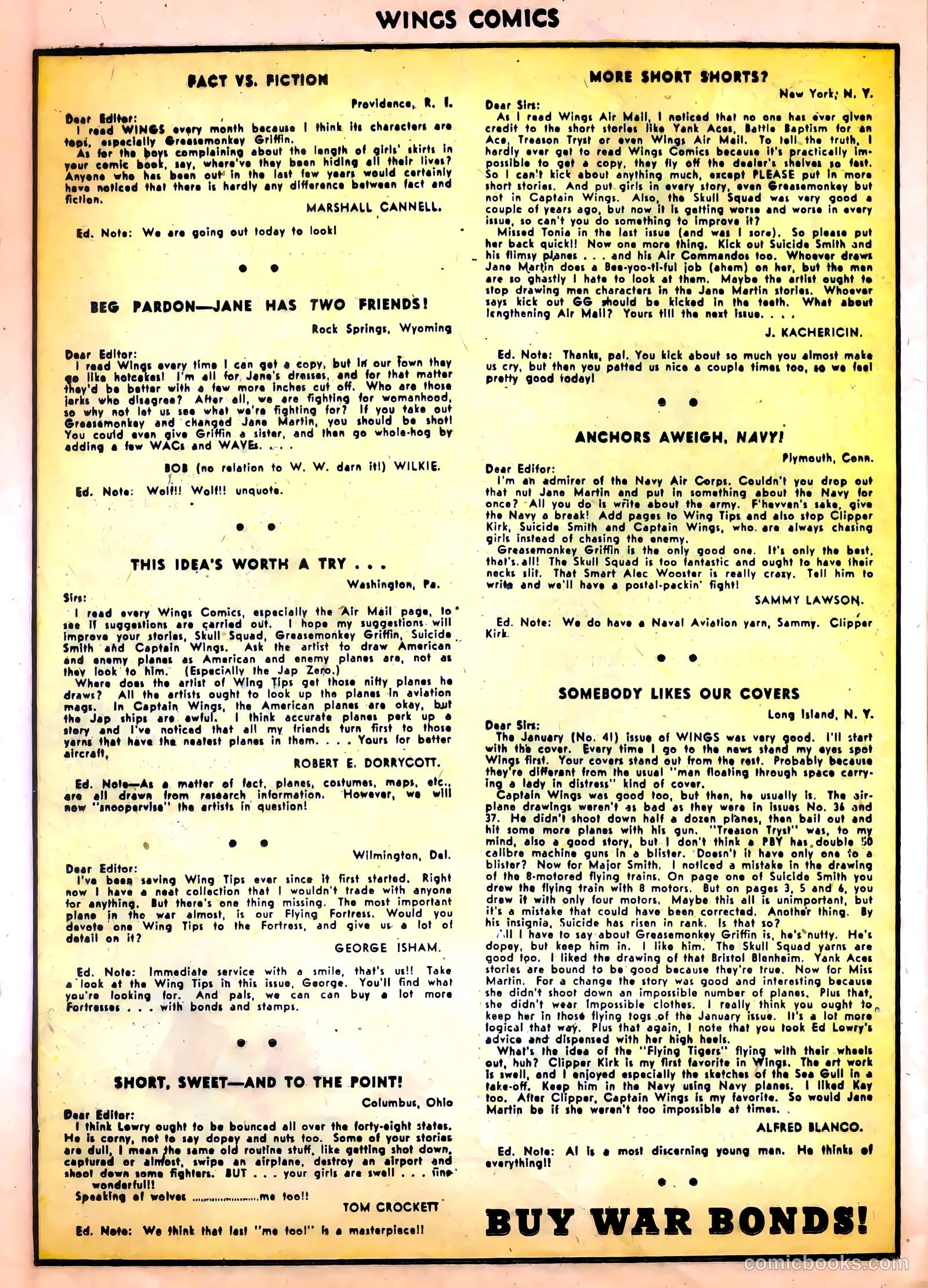 Wings Comics #43 — page 42 of 60