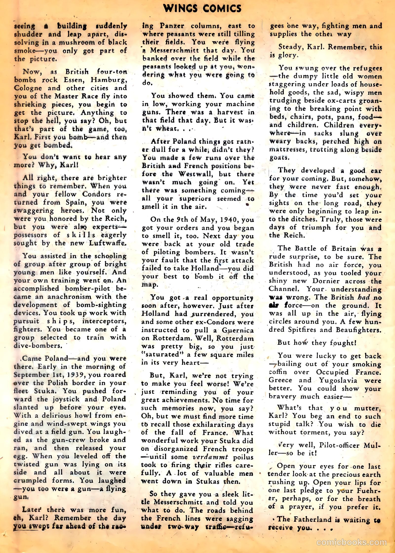 Wings Comics #43 — page 50 of 60
