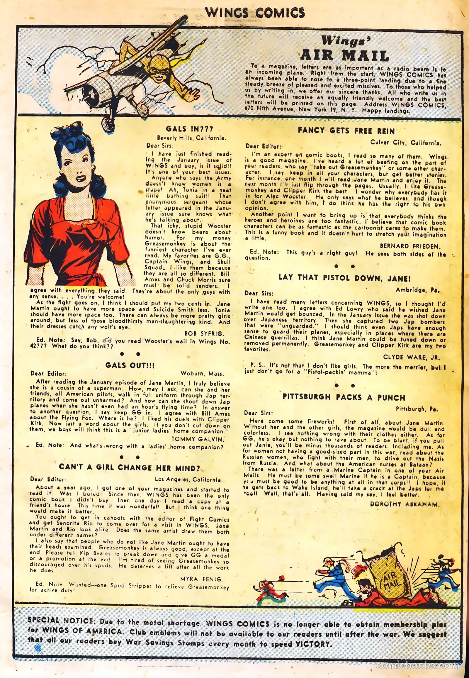 Wings Comics #44 — page 41 of 52
