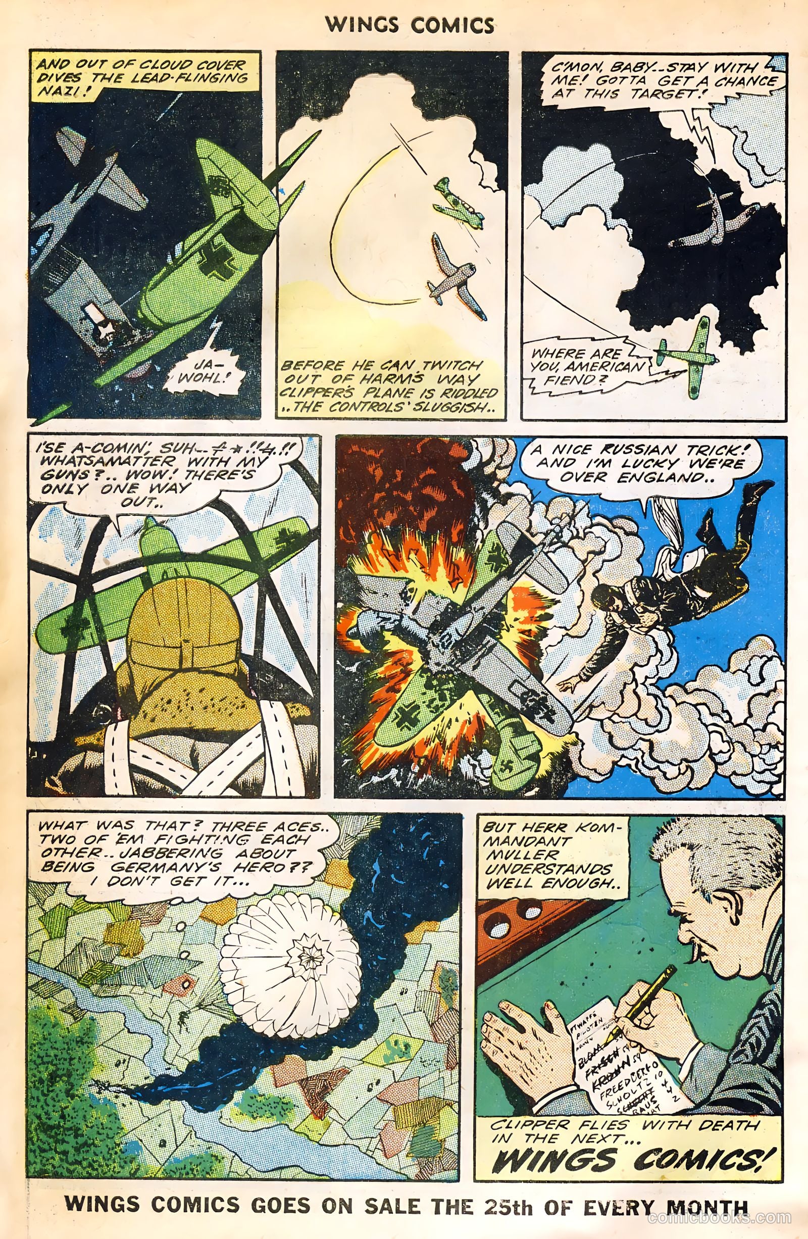Wings Comics #44 — page 50 of 52