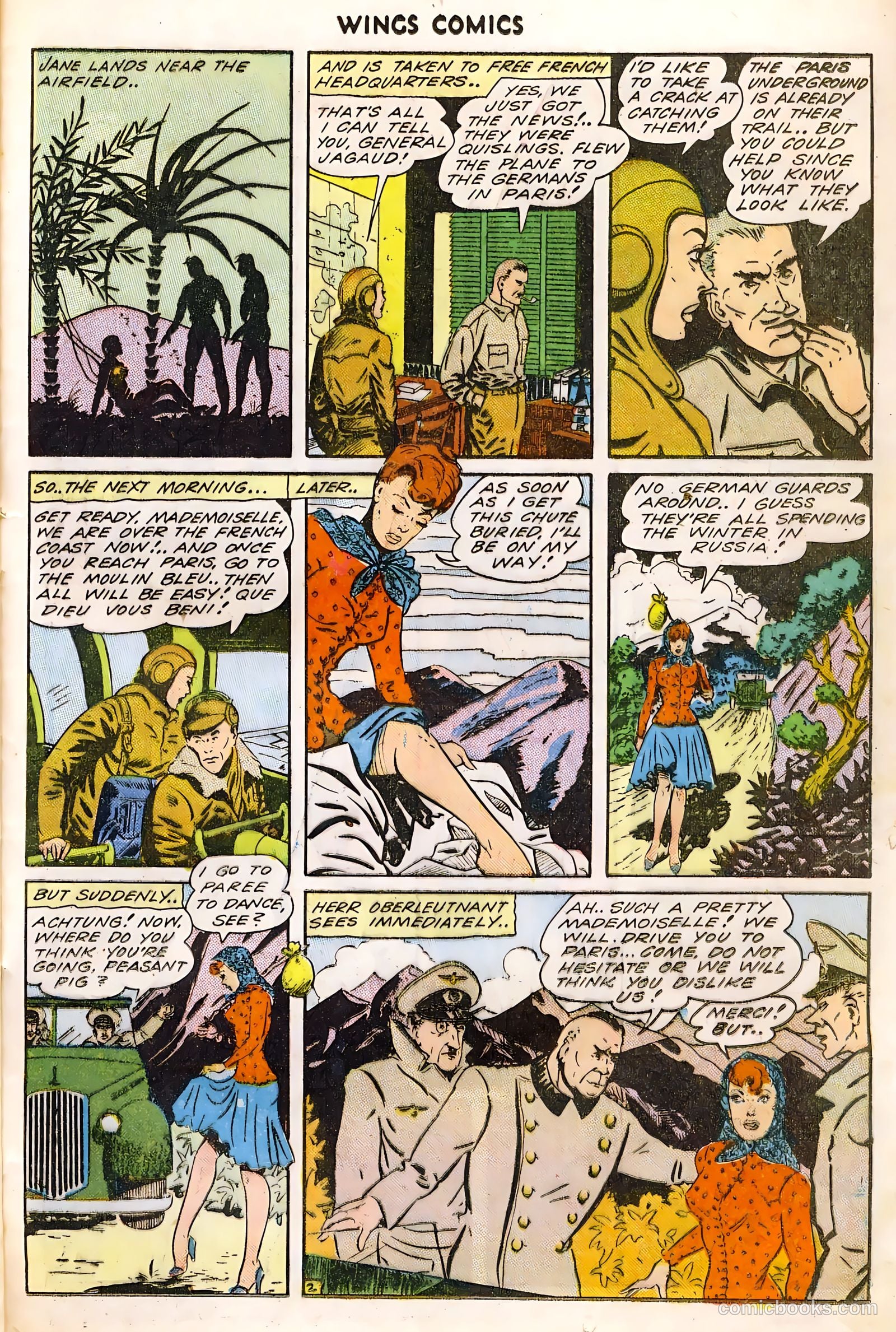 Wings Comics #46 — page 35 of 52