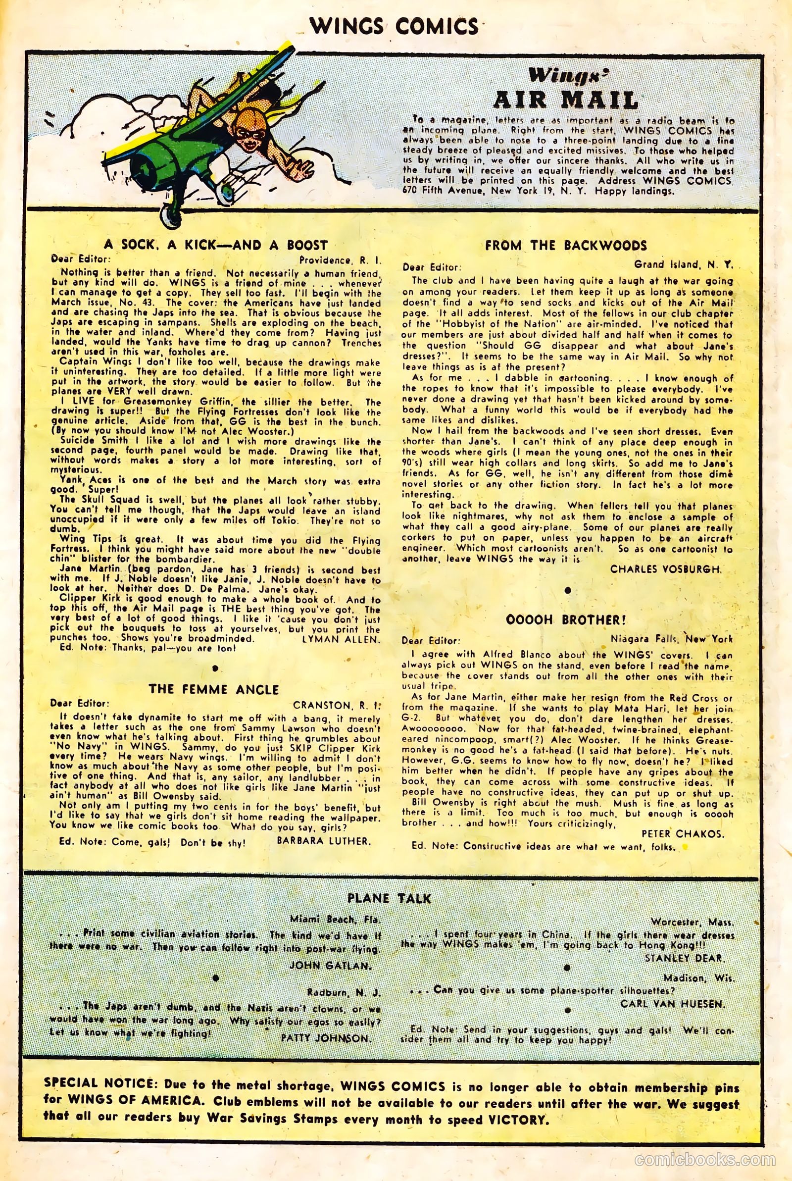 Wings Comics #46 — page 39 of 52