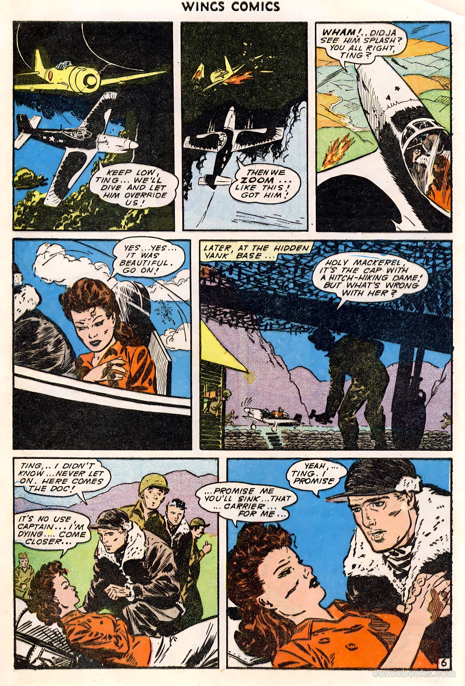 Wings Comics #49 — page 8 of 52