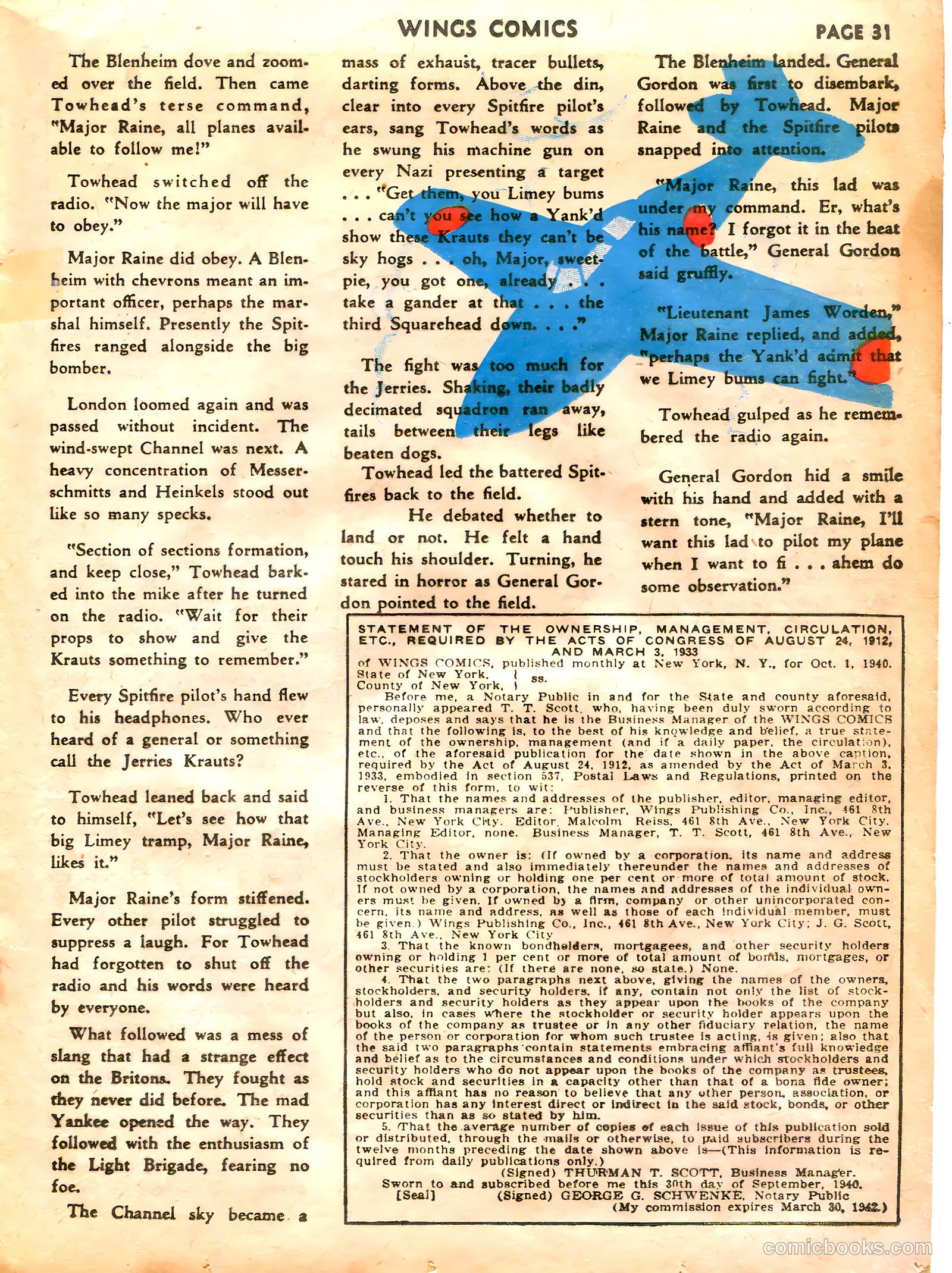 Wings Comics #5 — page 33 of 68