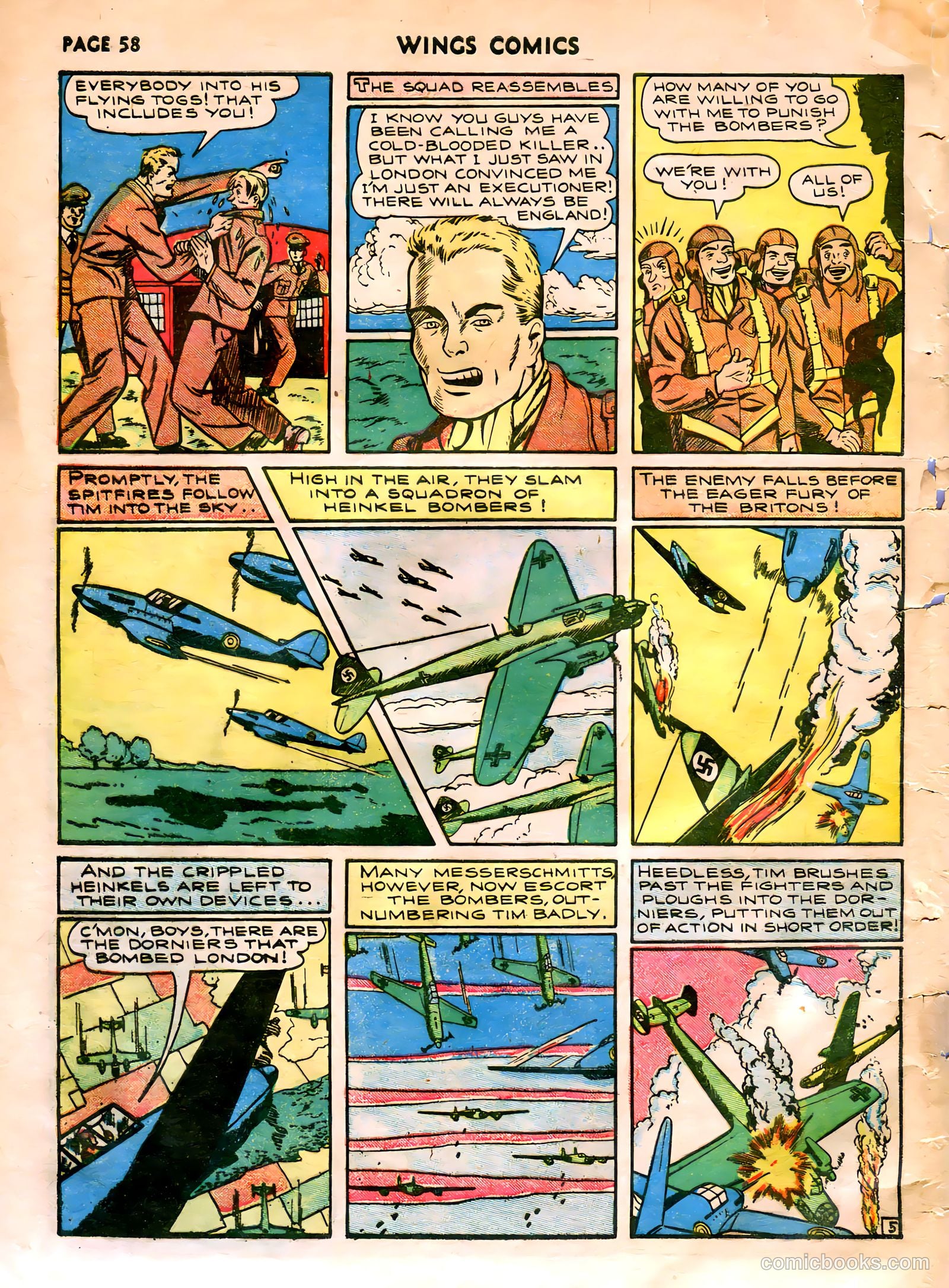 Wings Comics #5 — page 60 of 68