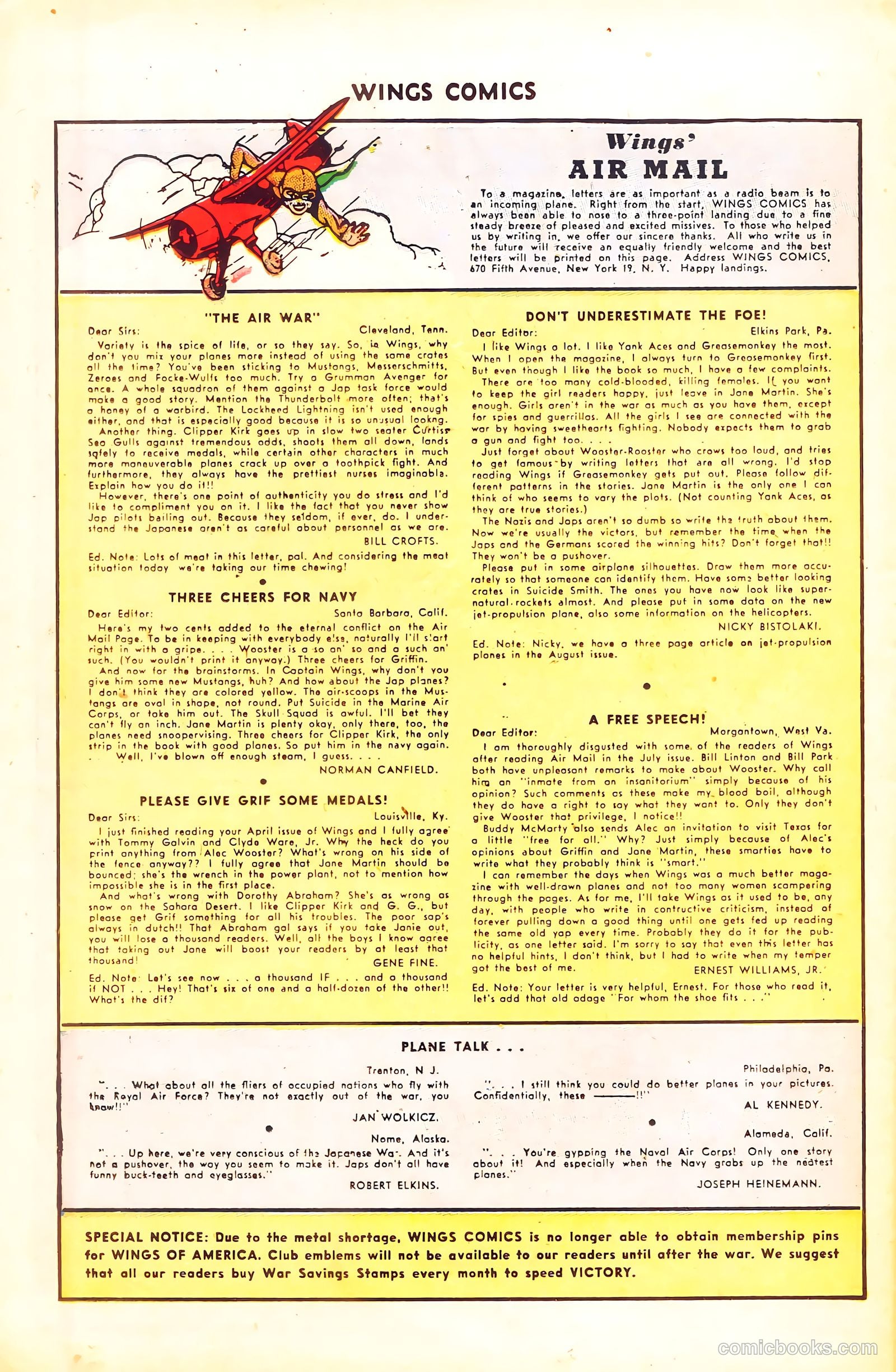 Wings Comics #50 — page 36 of 52