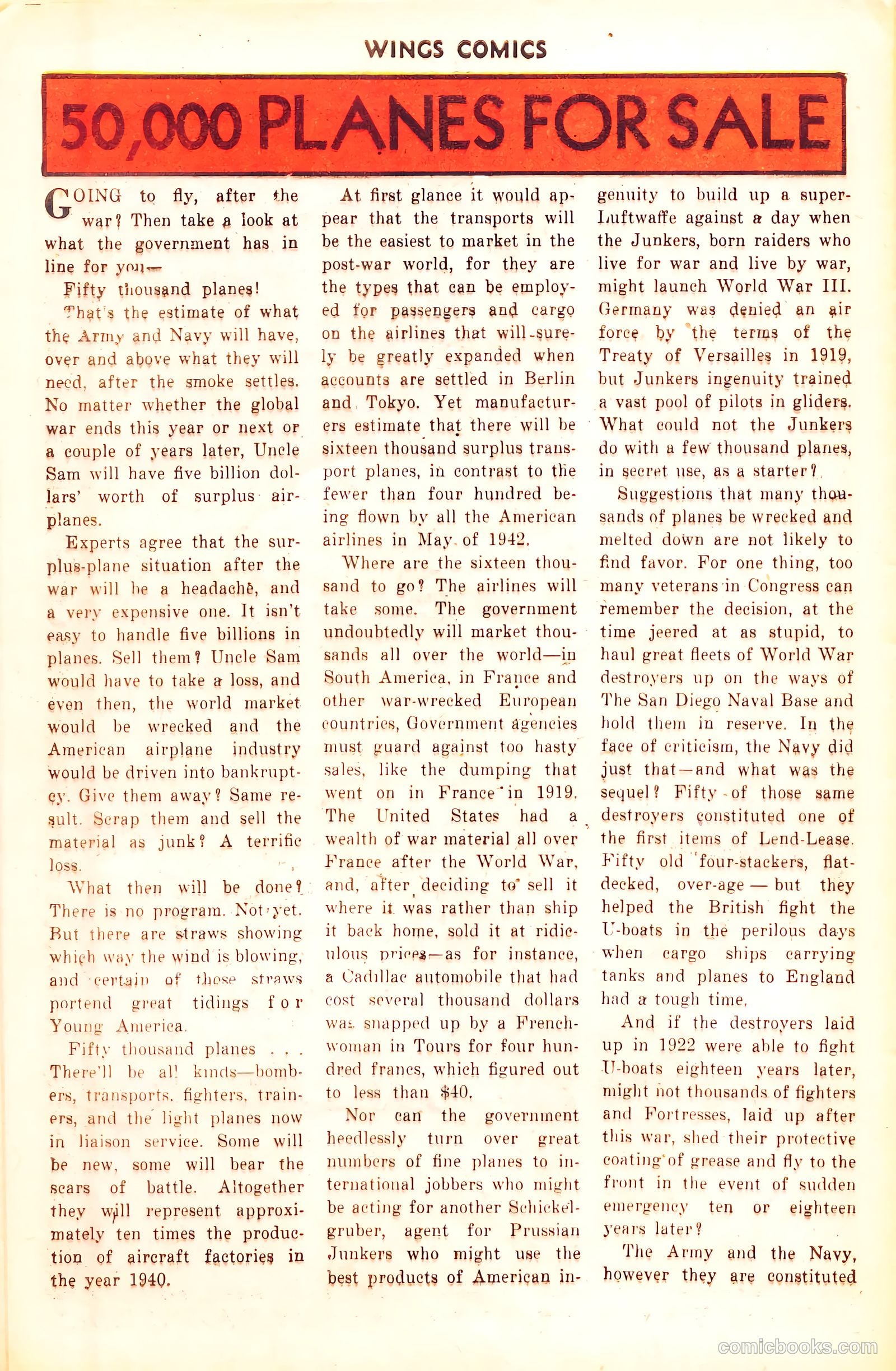 Wings Comics #50 — page 42 of 52
