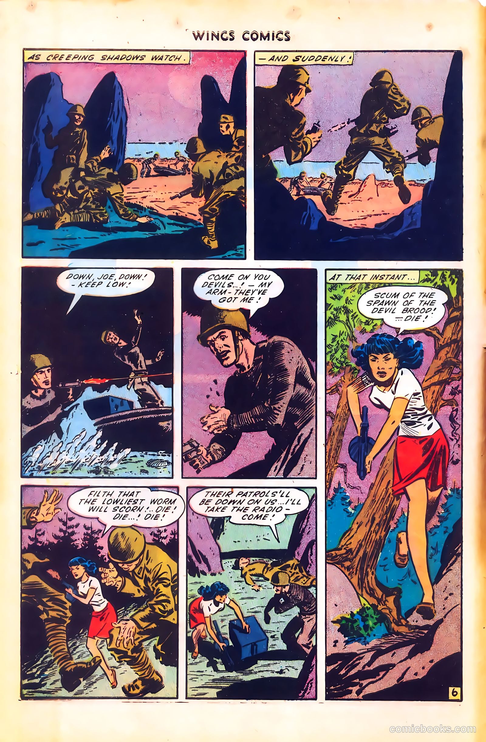 Wings Comics #51 — page 8 of 52