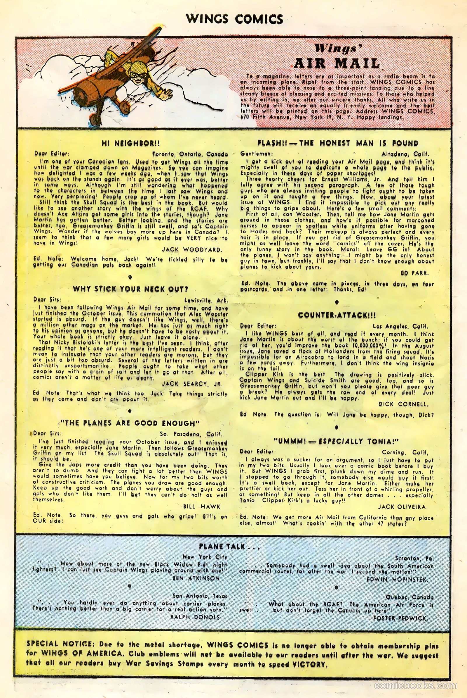Wings Comics #54 — page 42 of 52