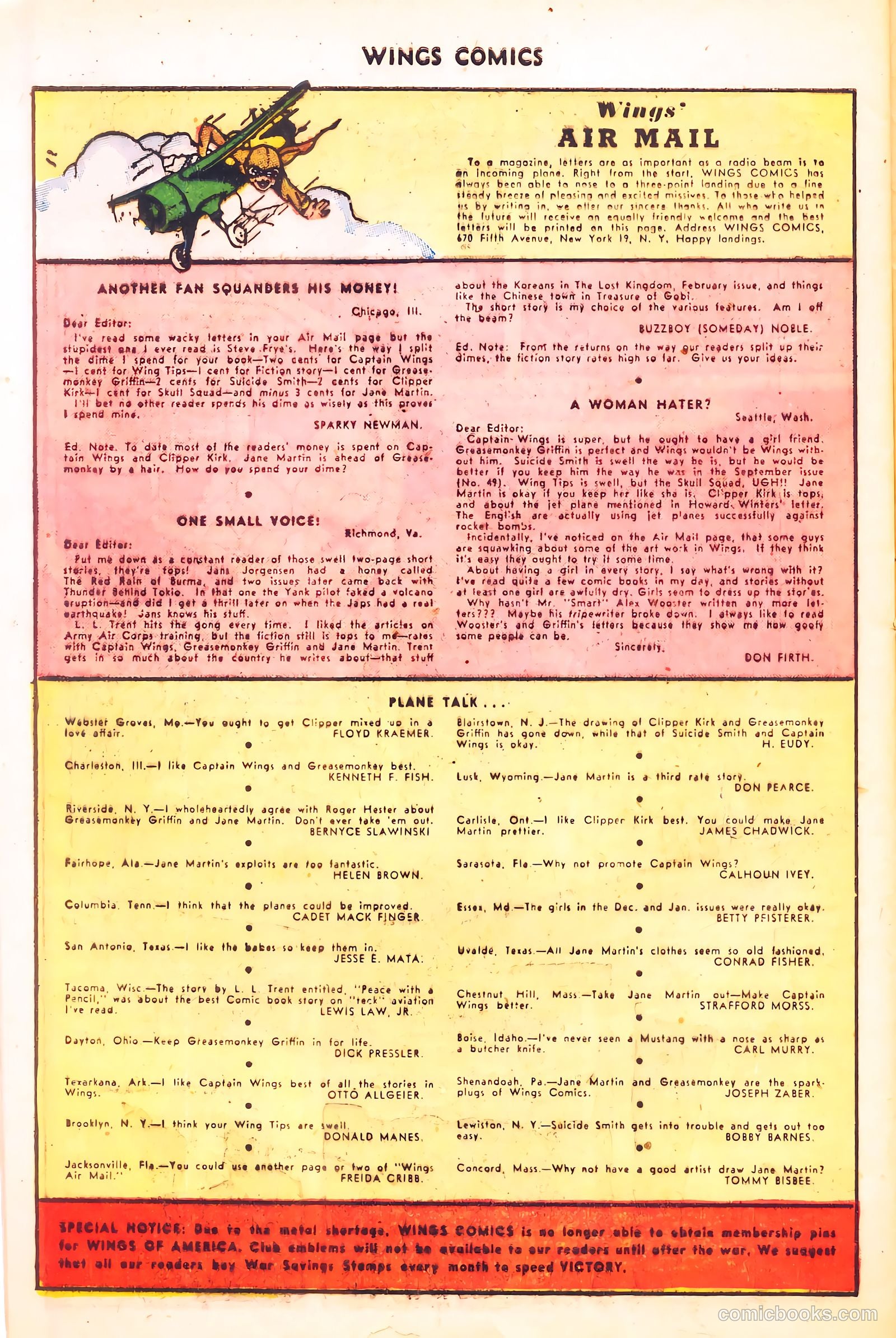 Wings Comics #57 — page 42 of 53