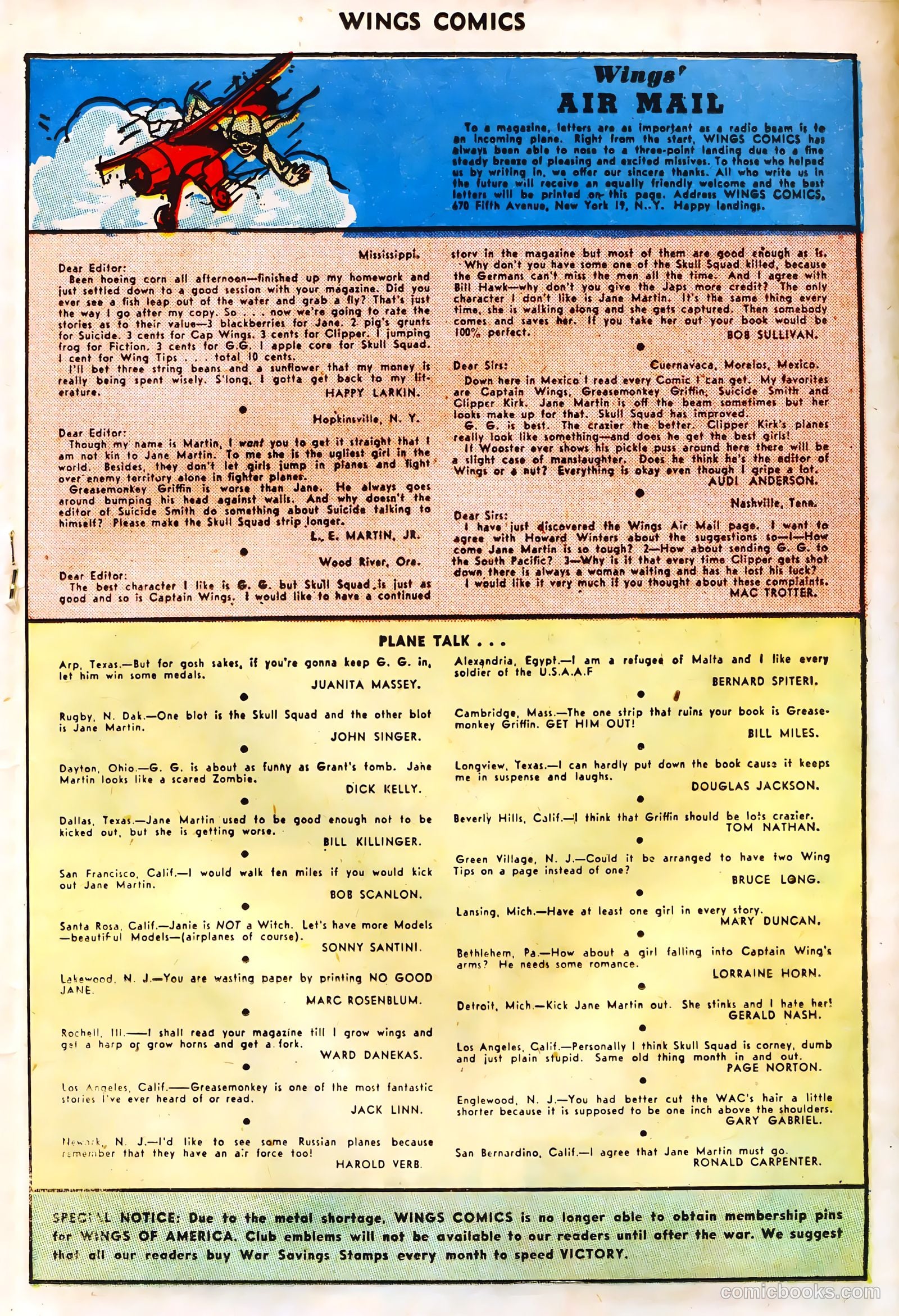 Wings Comics #59 — page 29 of 52