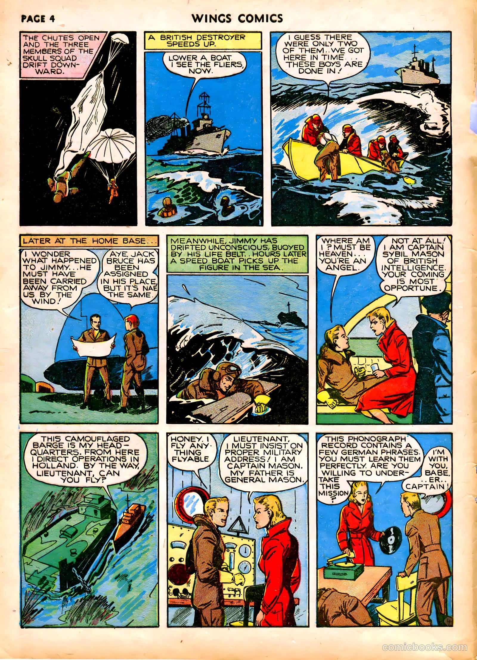 Wings Comics #6 — page 6 of 68