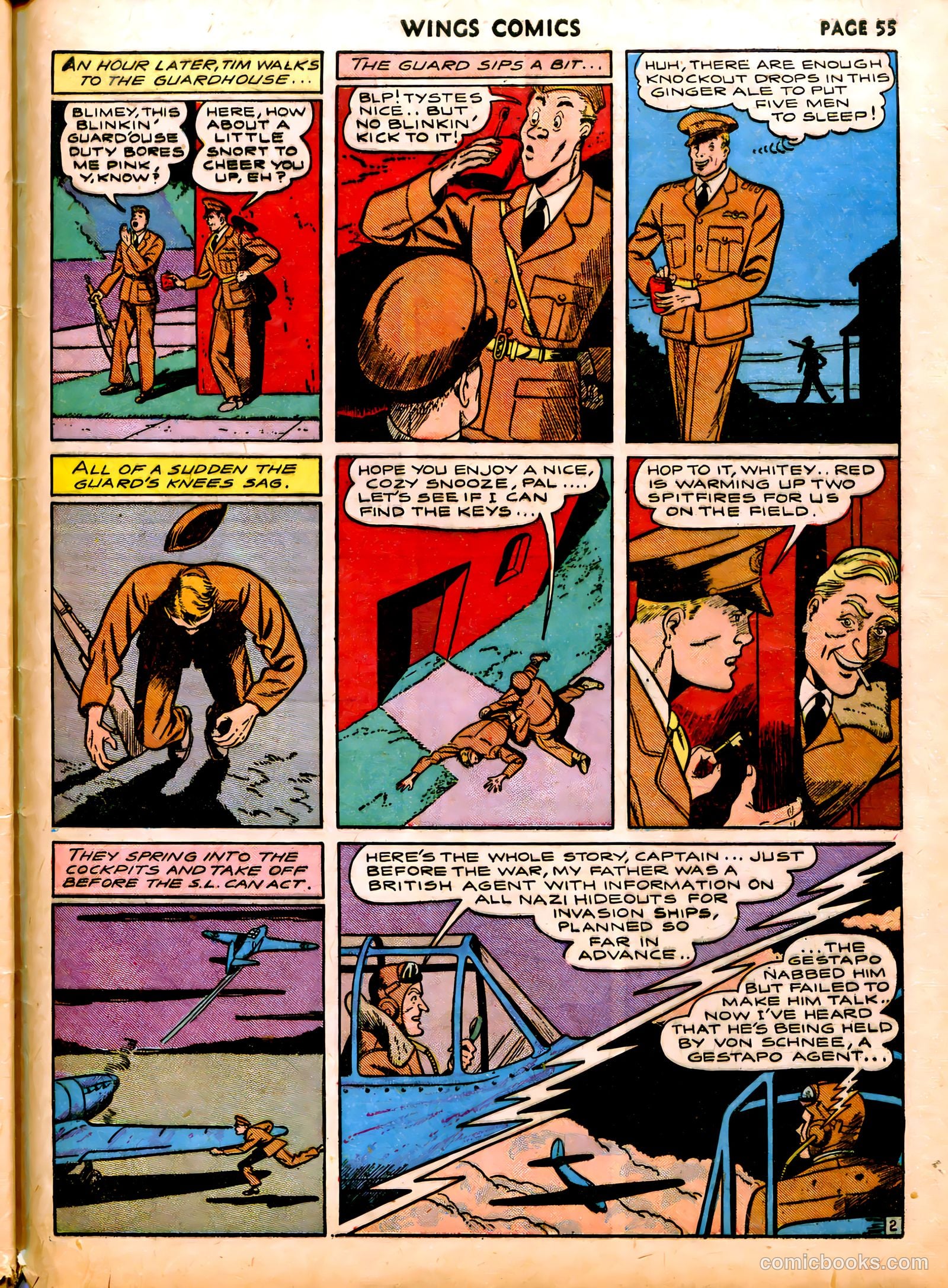 Wings Comics #6 — page 57 of 68