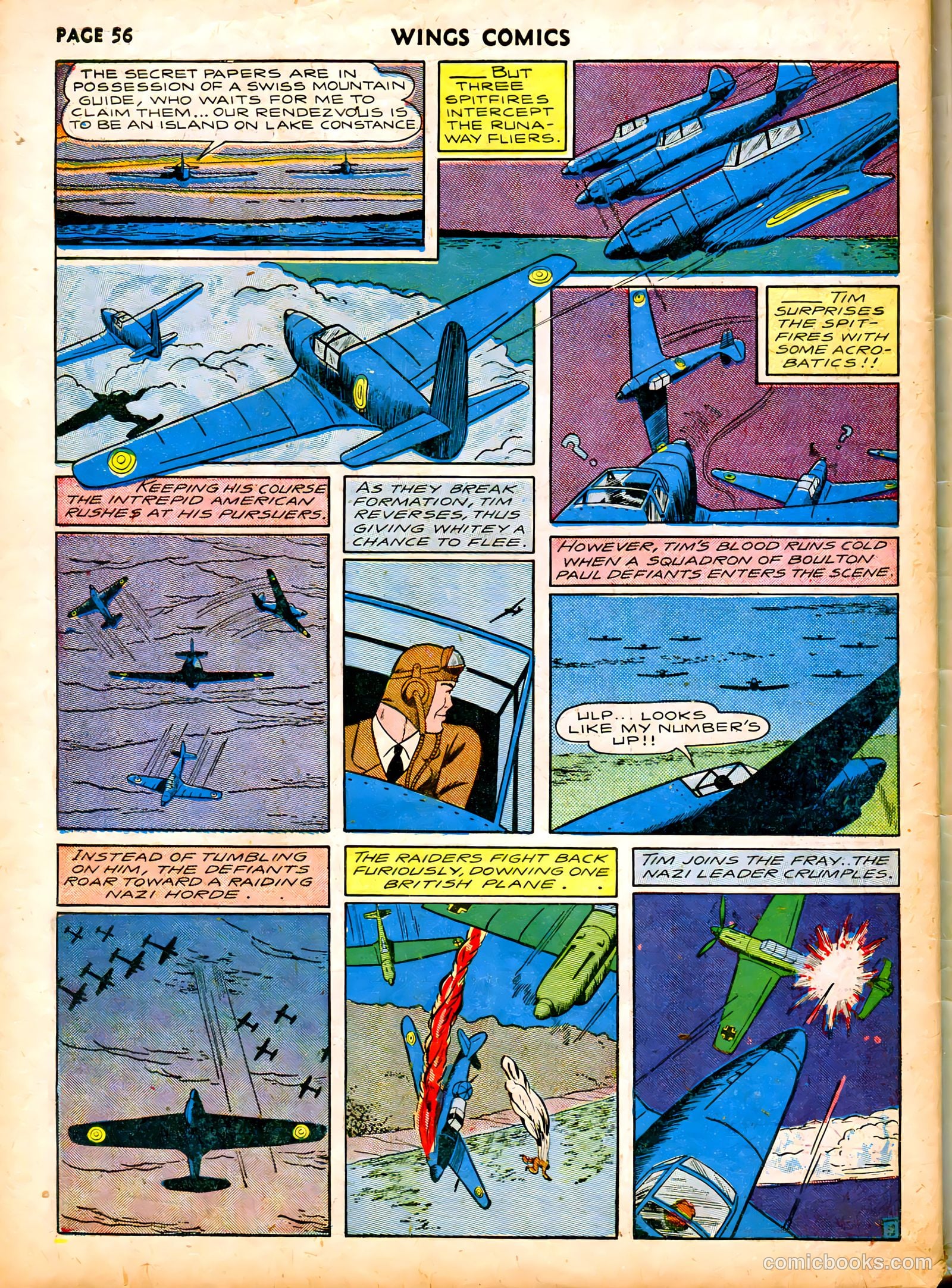 Wings Comics #6 — page 58 of 68