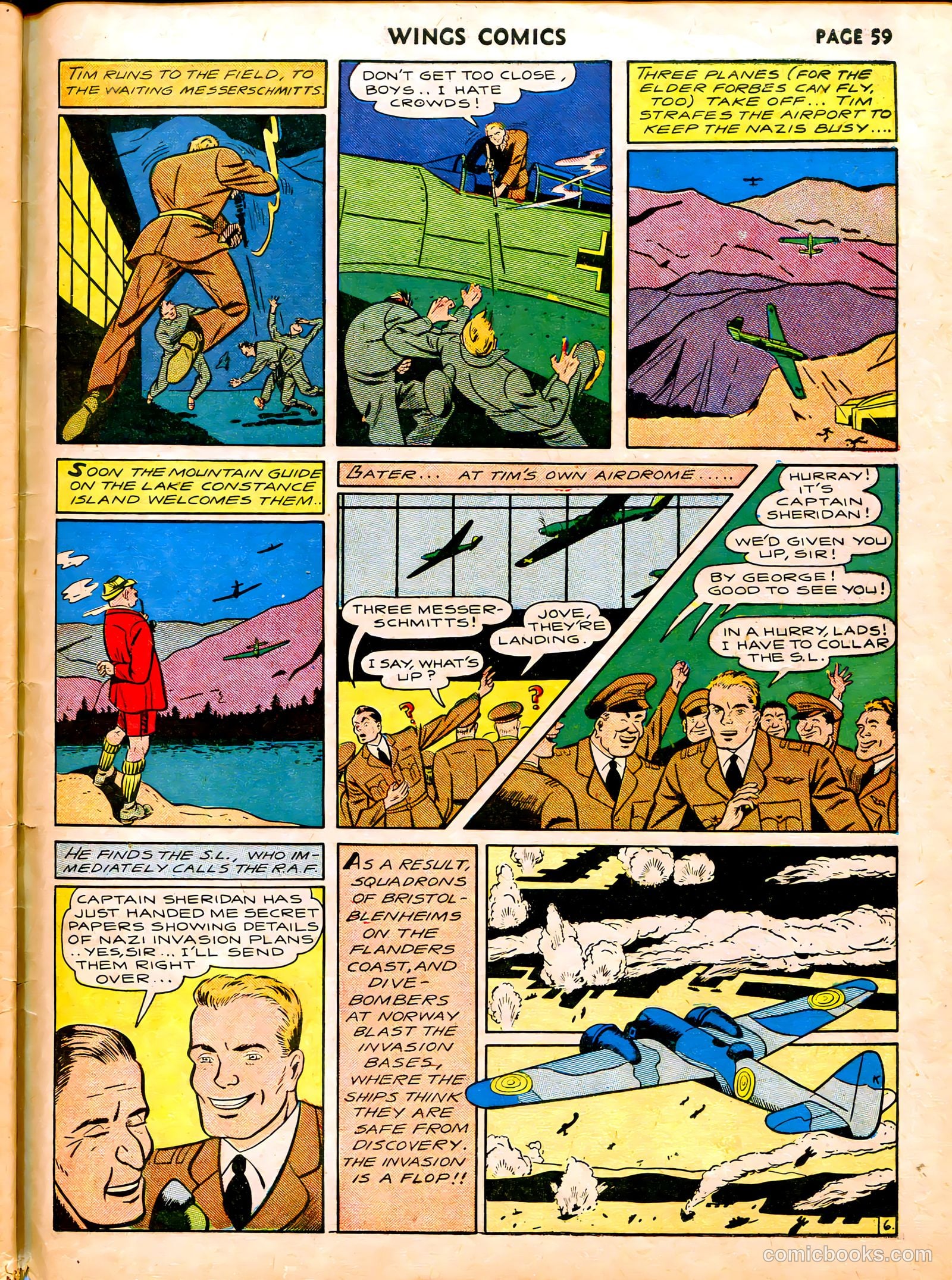 Wings Comics #6 — page 61 of 68