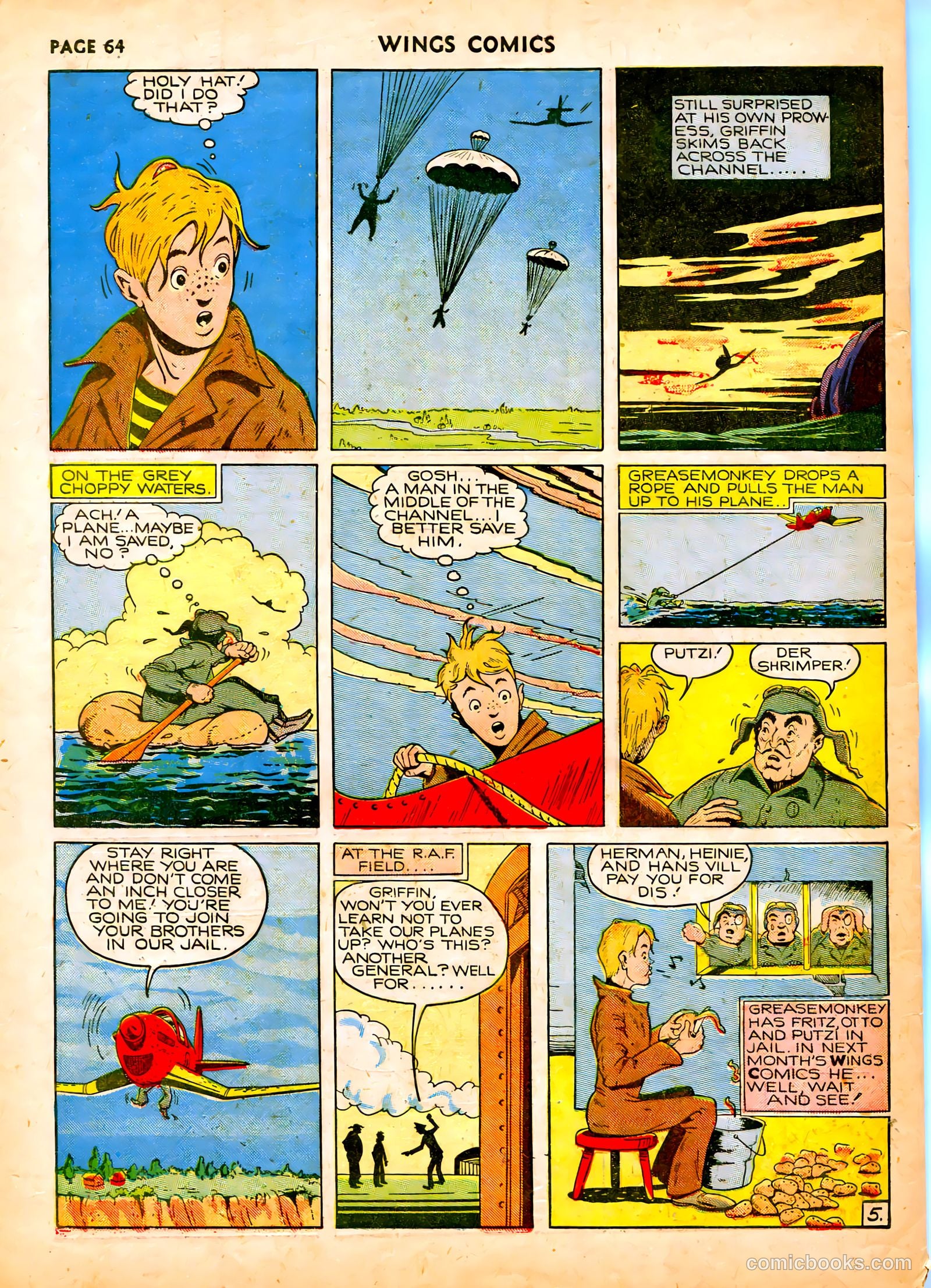 Wings Comics #6 — page 66 of 68
