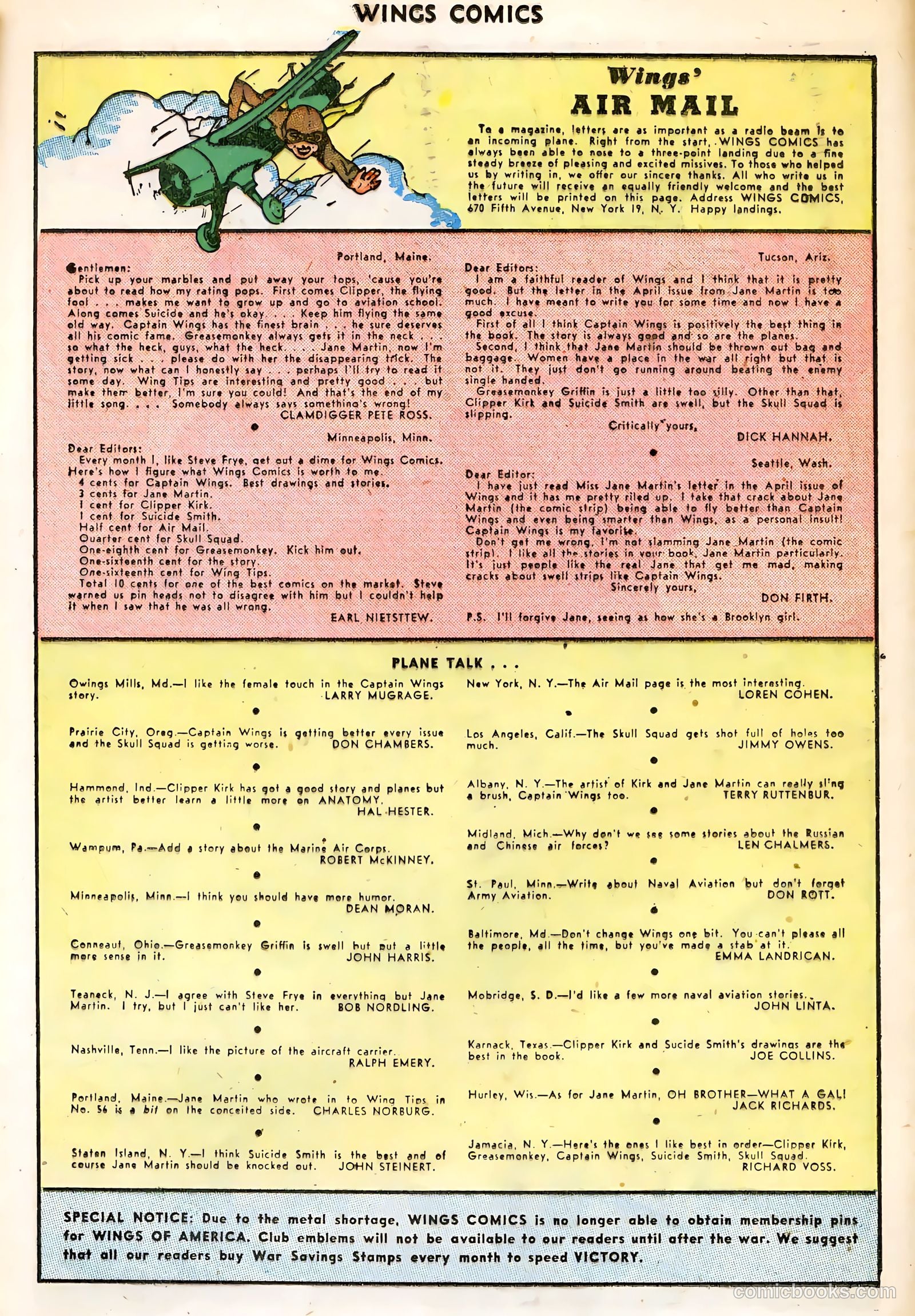 Wings Comics #60 — page 21 of 36